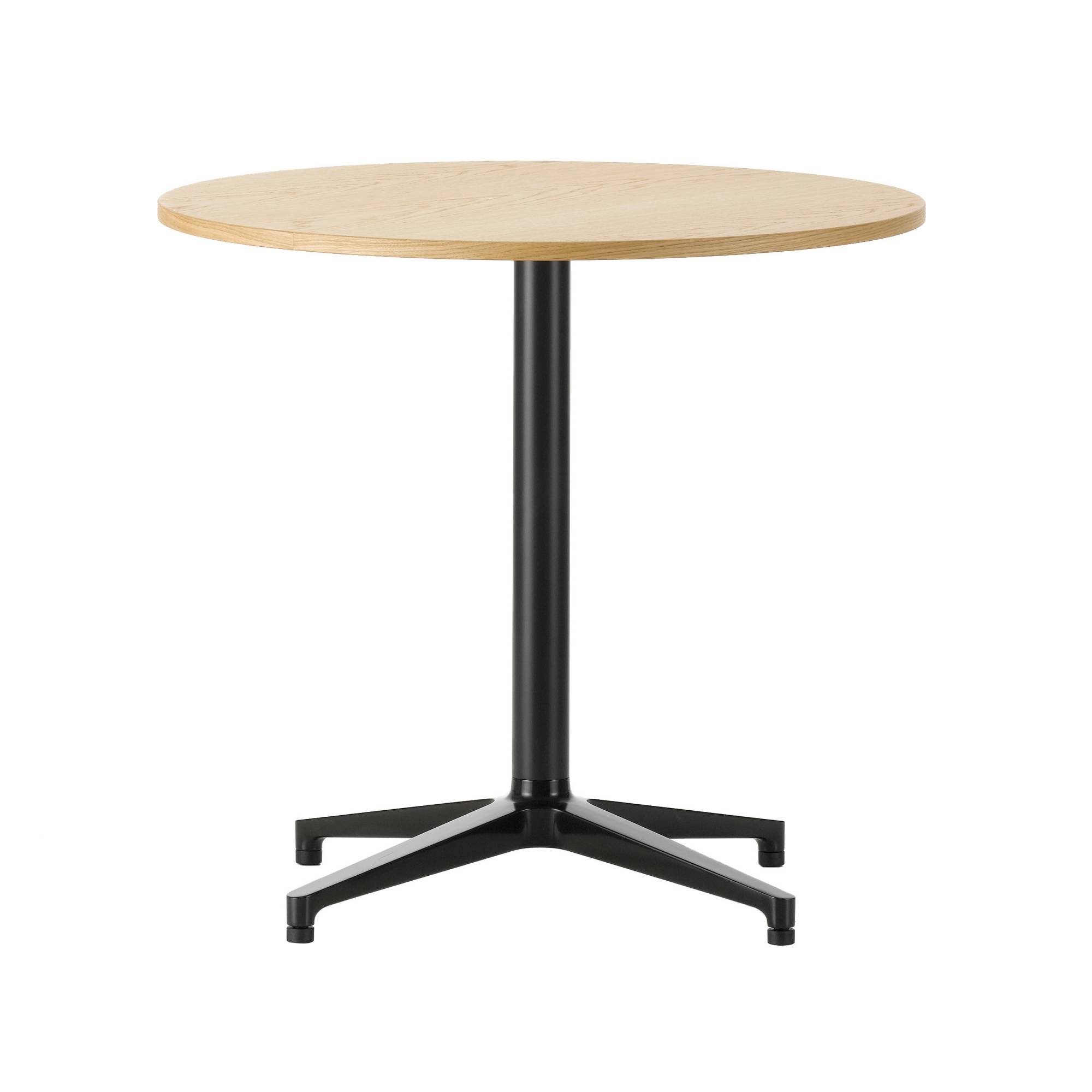 Vitra - Bistro Table, Runt -  Ø 79,6 cm, Mörk ekfanér - Matbord - Ronan & Erwan Bouroullec - Brun - Metall/Trä