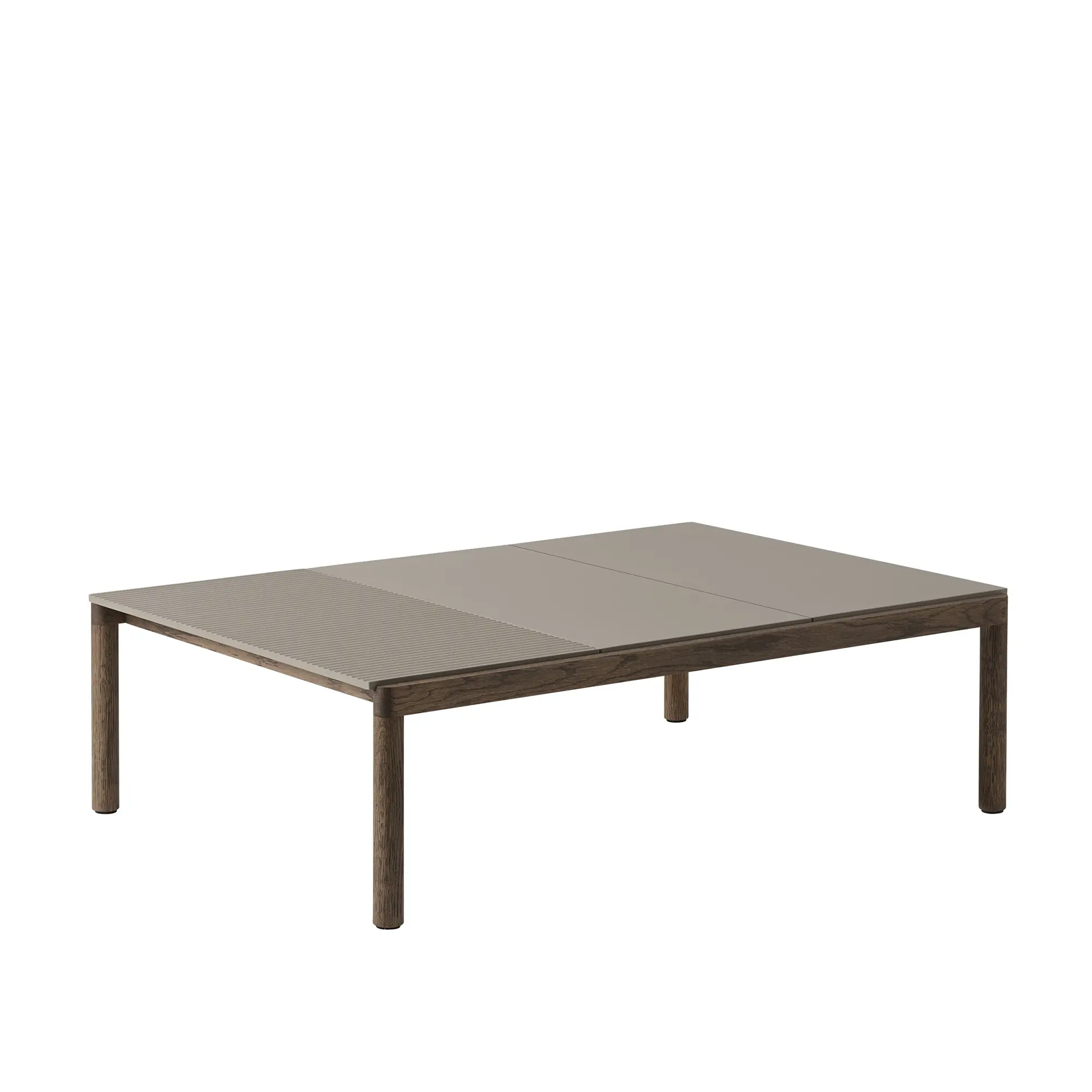Couple Coffee Table 2 Plain 1 Wavy  120 x 84 x 35