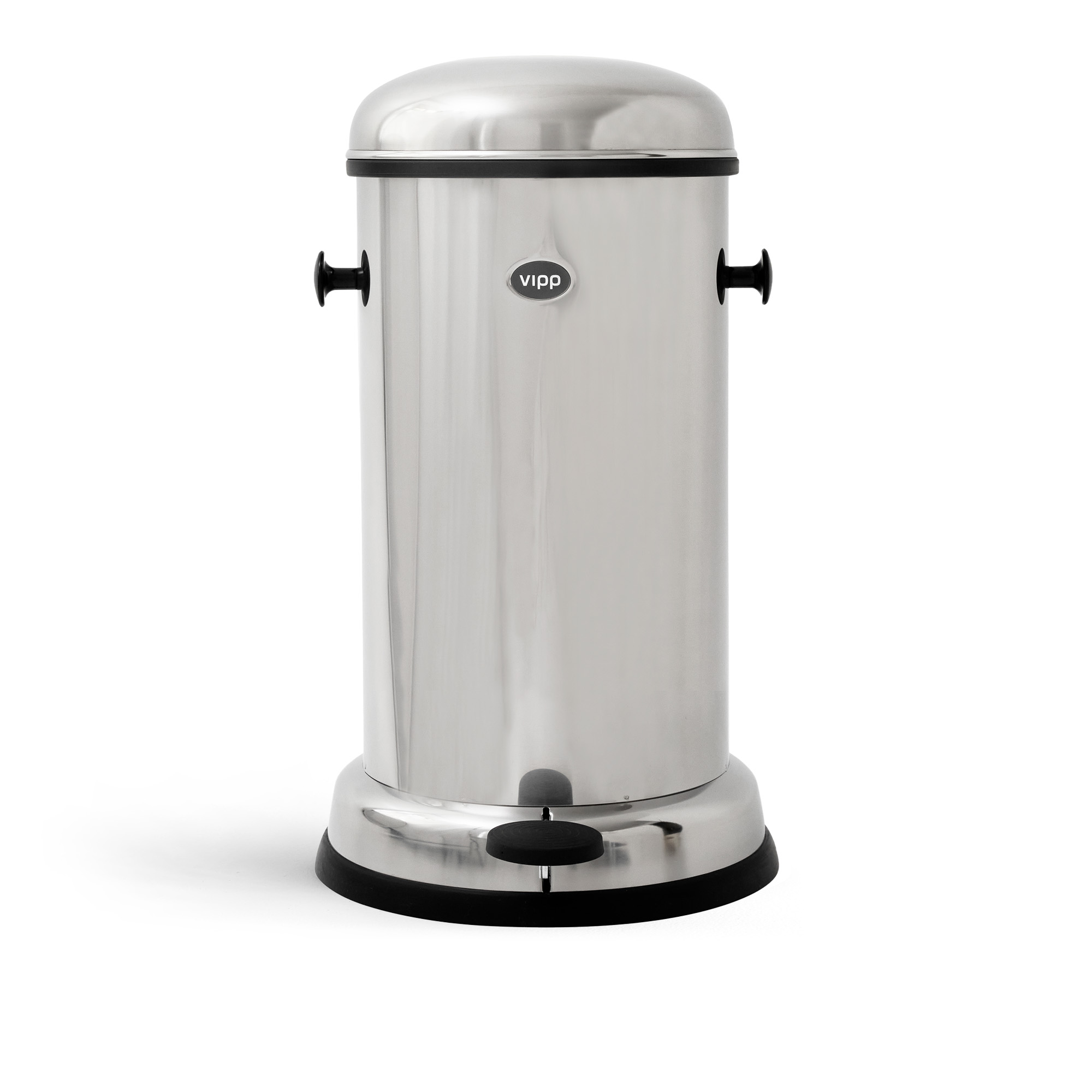 Vipp - Vipp15 soptunna pedal 14L rostfritt stål - Pedalhinkar - Silver | Inredning - Badrumsinredning - Pedalhinkar | Möbelexperten