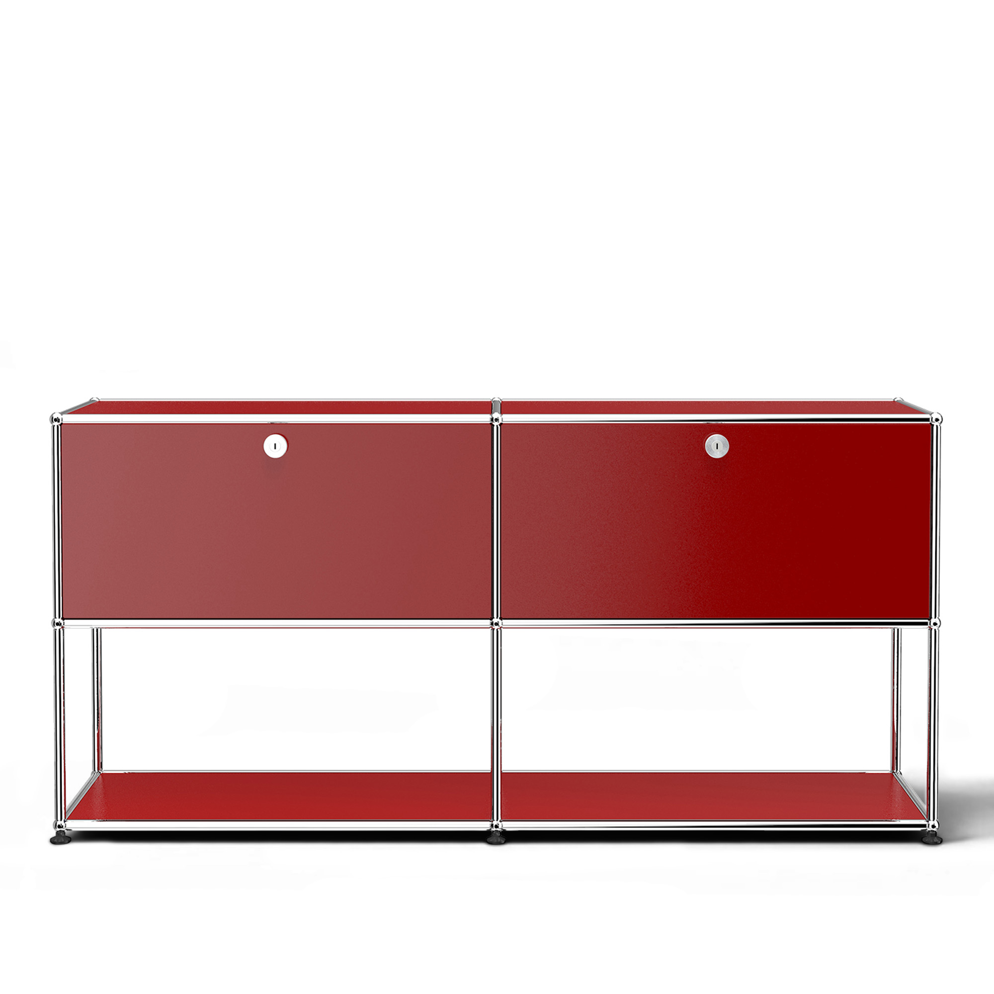 USM - USM Haller 40 Sideboard USM Ruby Red - Sk&auml;nkar och sideboards - Fritz Haller & Paul Sch&auml;rer - R&ouml;d - Metall