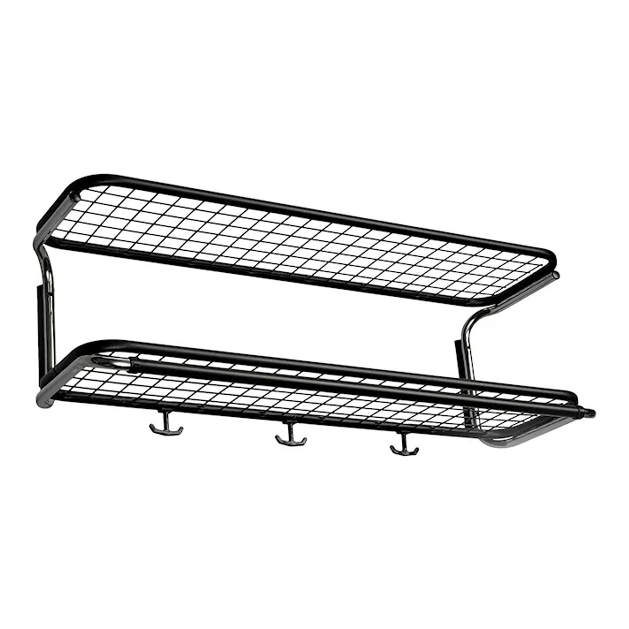Essem Design - Classic 650 Hatthylla Svart/Krom, 80 cm - Hatthyllor och skohyllor - Gunnar Bolin - Silver,Svart - Metall/Plast