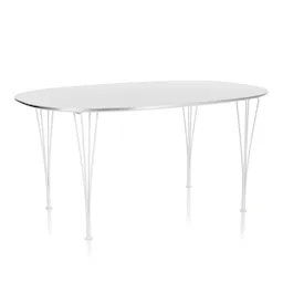 B611 Superellips matbord 90 x 135 cm White
