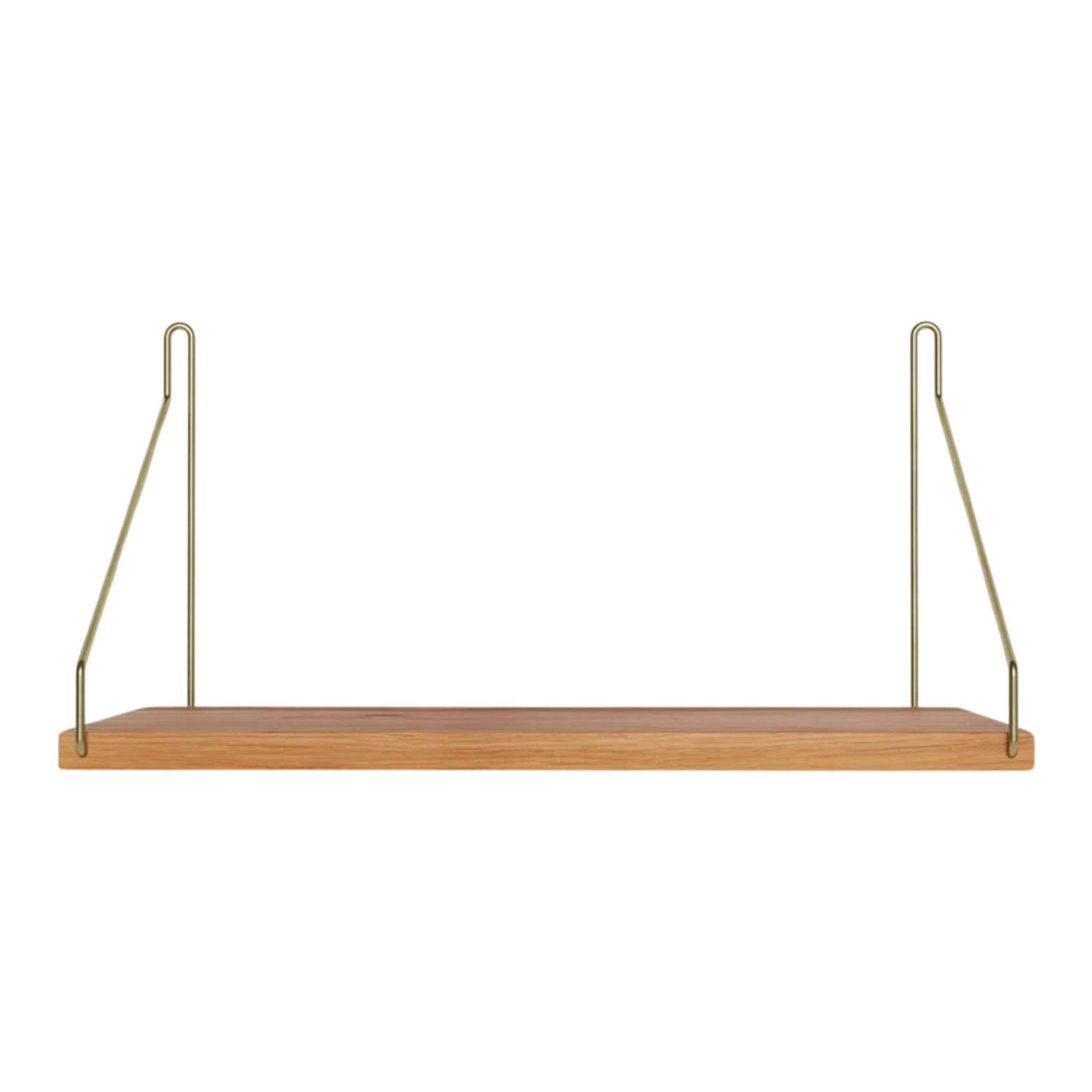 Frama - Single Shelf vägghylla Natural Oak / Brass D20 W40 - Kim Richardt - Beige - Trä |  | Möbelexperten