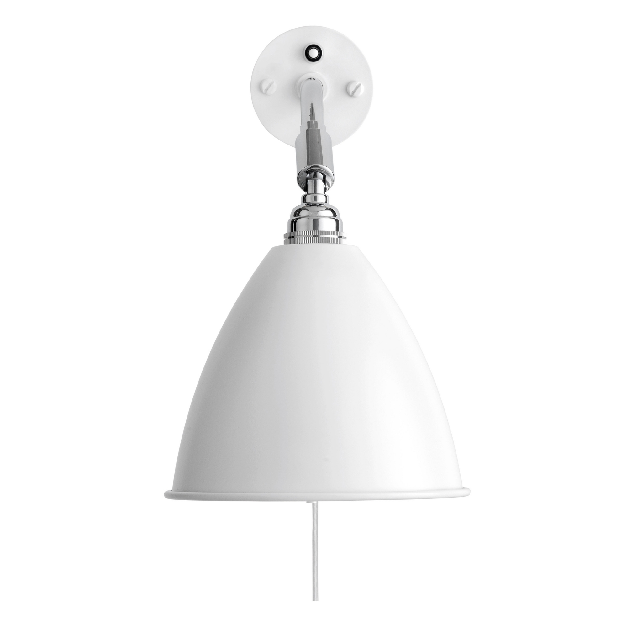 Gubi - Bestlite BL7 Vegglampa - Chrome/Matt White - Sänglampor - Robert Dudley Best - Vit
