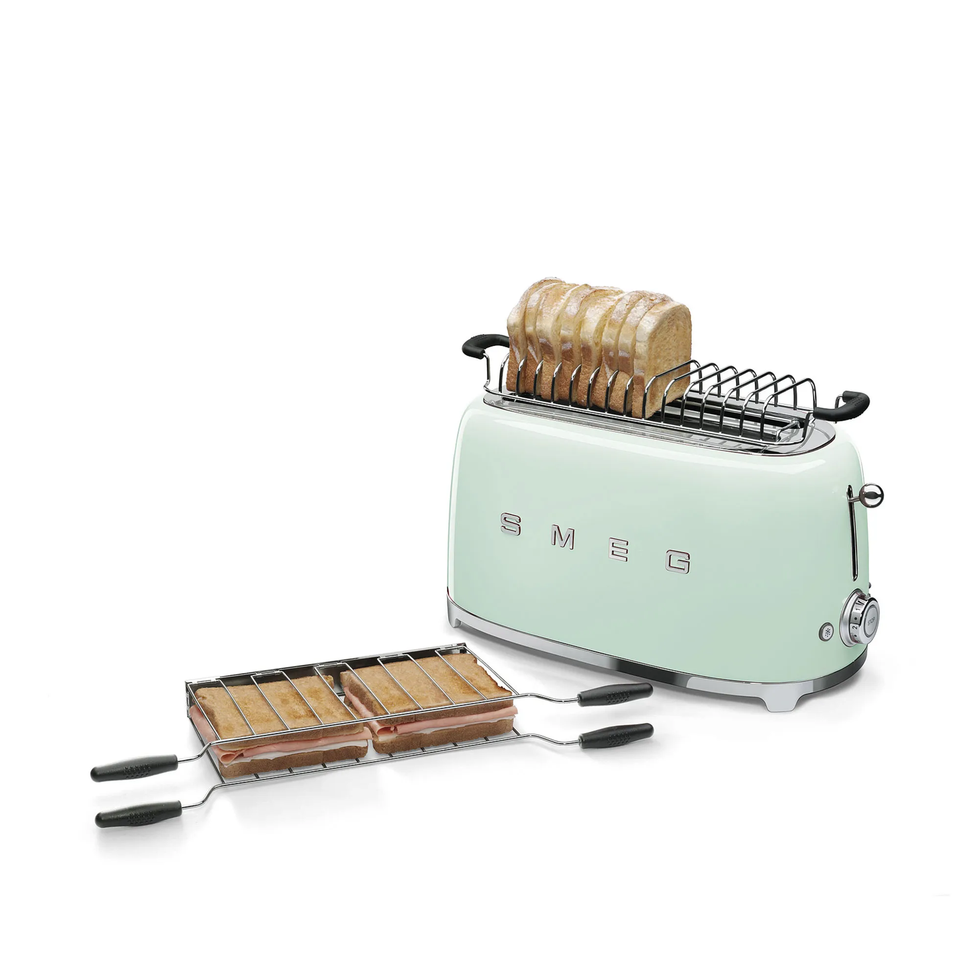 Smeg 4 Slice Toaster Pastel Green