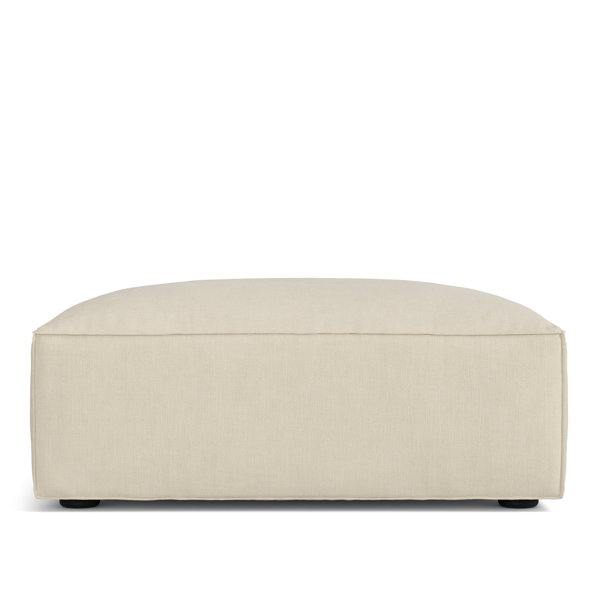 A Huseby - Famn Ottoman Sienna 112 - Fotpallar - Beige - Textilmaterial