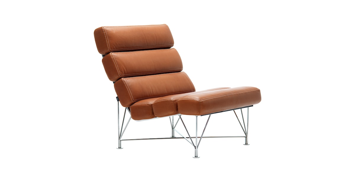 Spider Chair, Läder Dakota 28 Chokladbrun, hvit sting