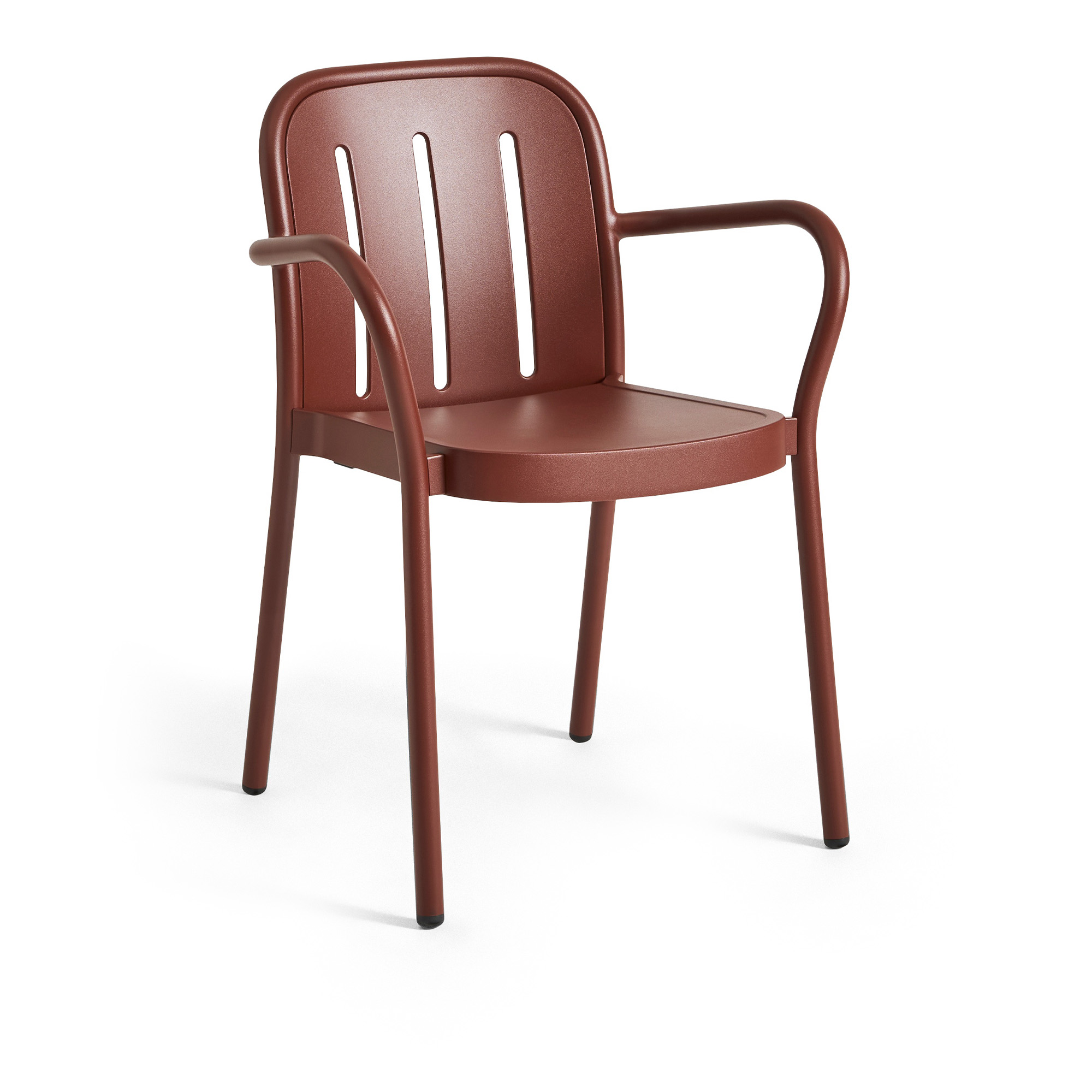 HAY - Deville Armchair Iron Red - Matstolar utomhus - Julien Renault - Metall | Utemöbler - Utestolar - Matstolar Utomhus | Möbelexperten