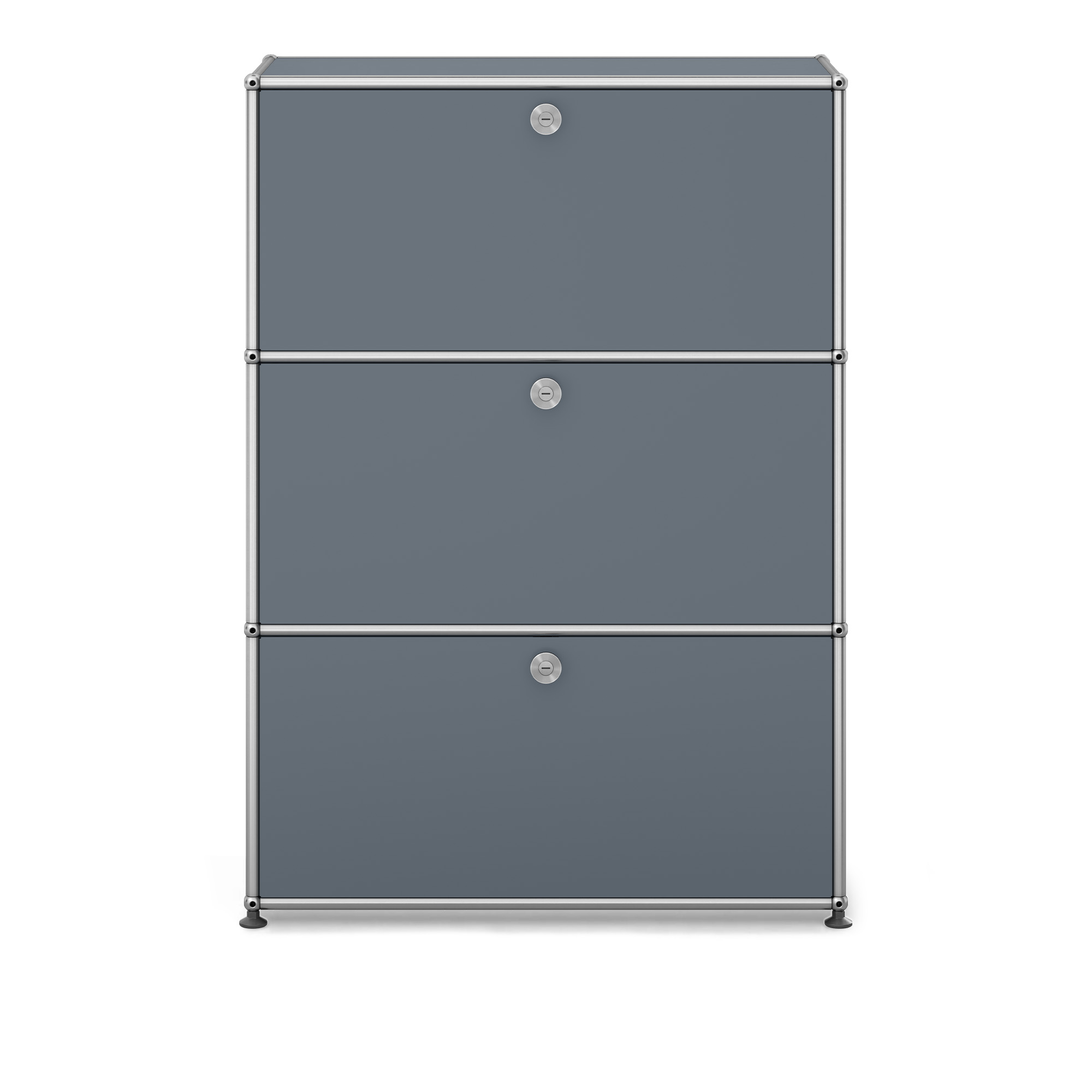 USM - USM Haller Shelf G1 USM Mid Gray - Skåp och vitrinskåp - Fritz Haller & Paul Schärer - Grå | Möbler - Förvaring Och Hyllor - Skåp Och Vitrinskåp | Möbelexperten