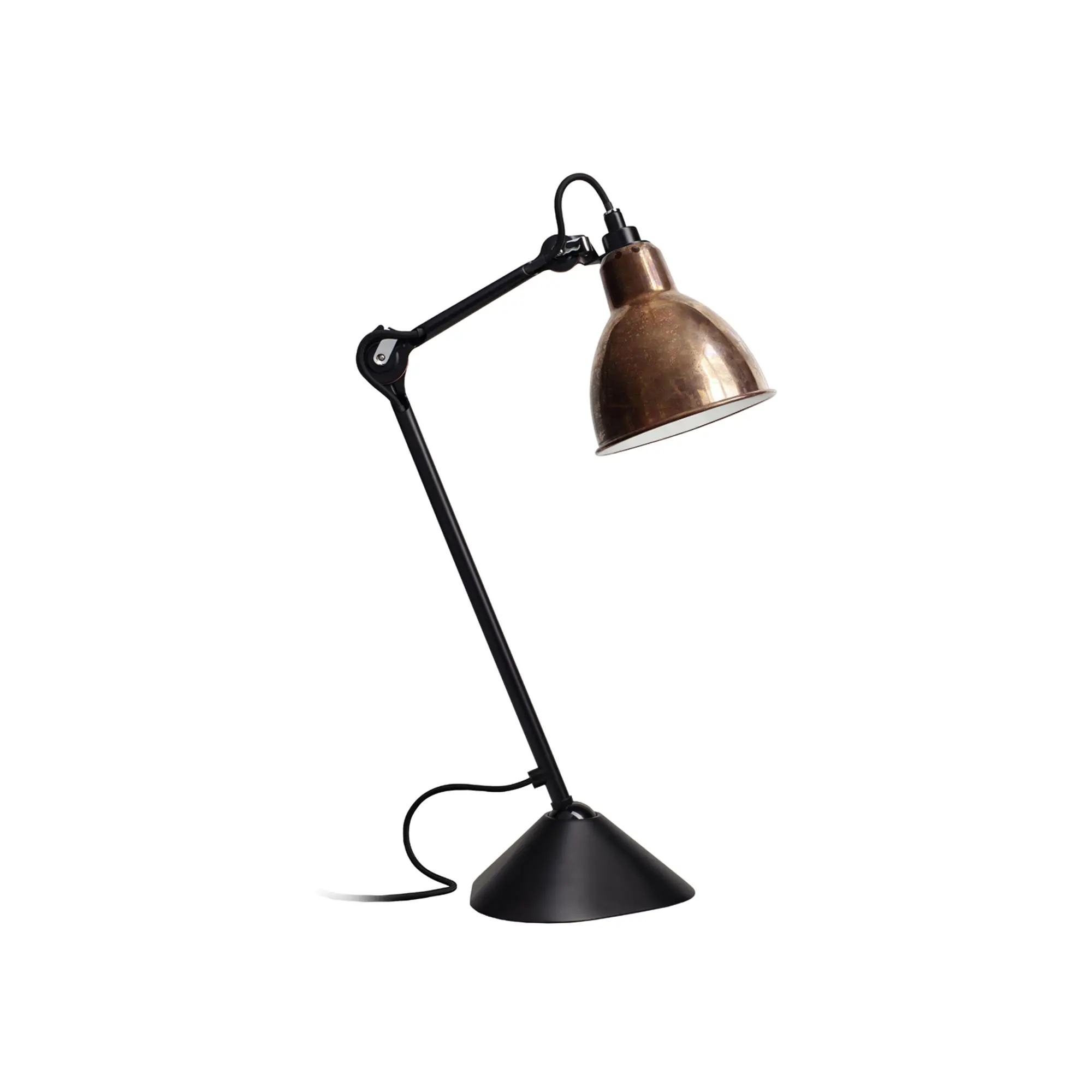 Lampe Gras No205 - Rund - Svart sokkel