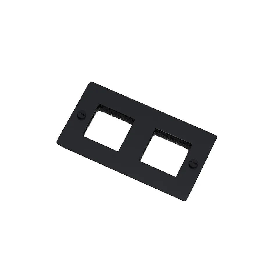 2G Wall Plate Horizontal No Infills