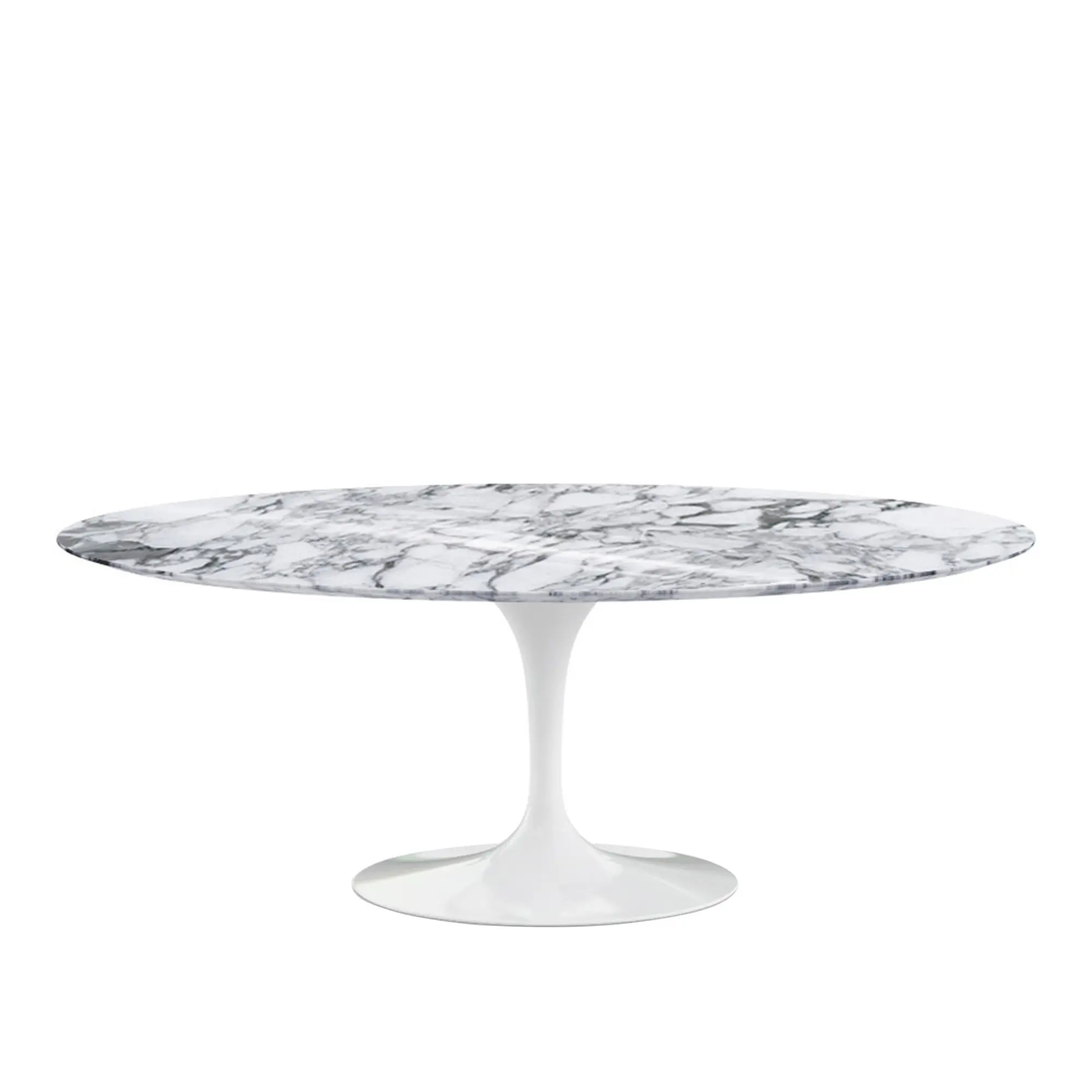 Saarinen Oval matbord 198 cm White