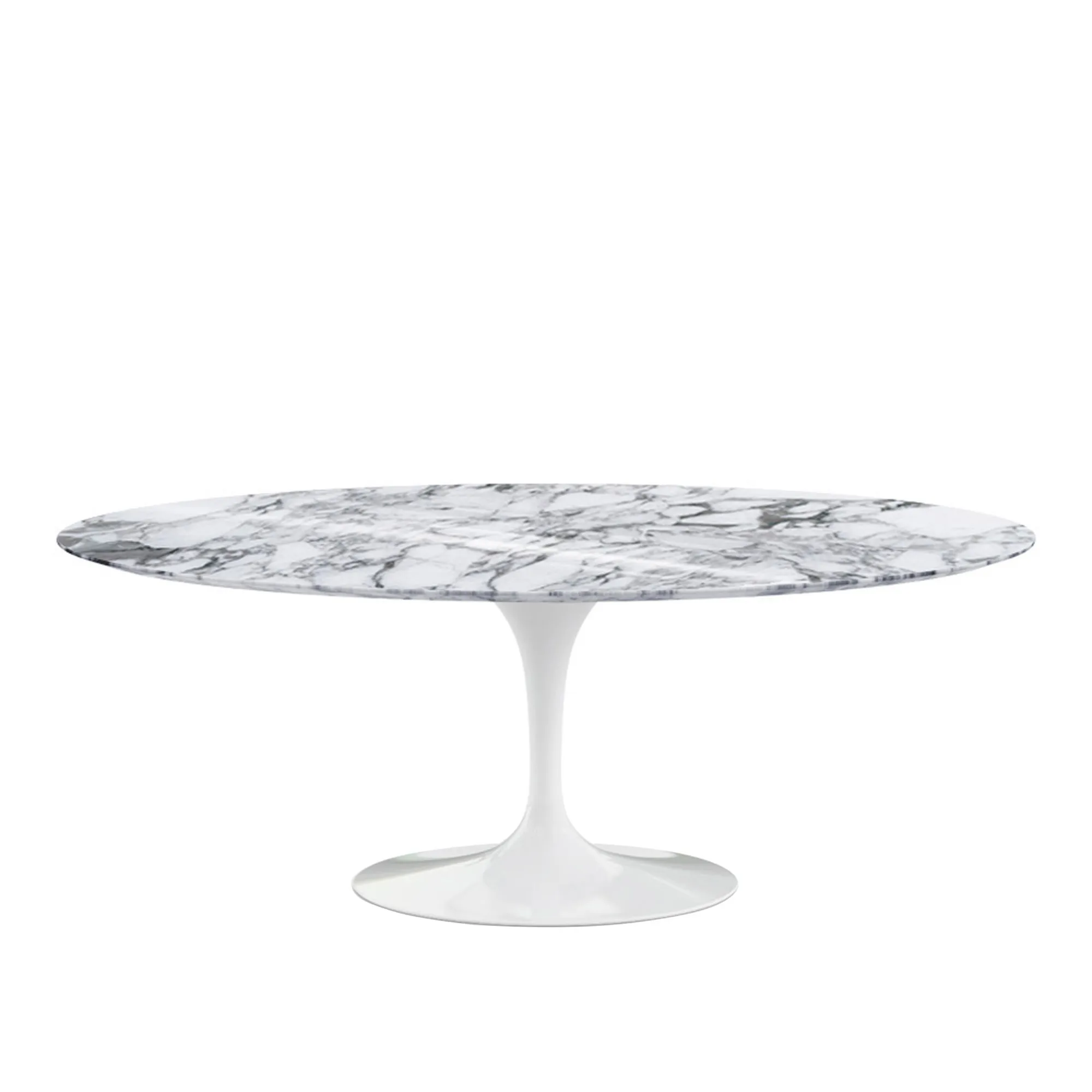 Saarinen Oval matbord 198 cm White