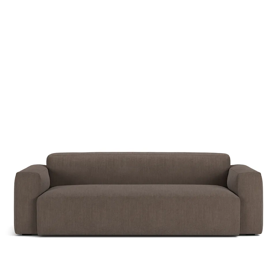 Brick 2,5-Seater Sofa Shadow Dark Brown Fixed Upholstery