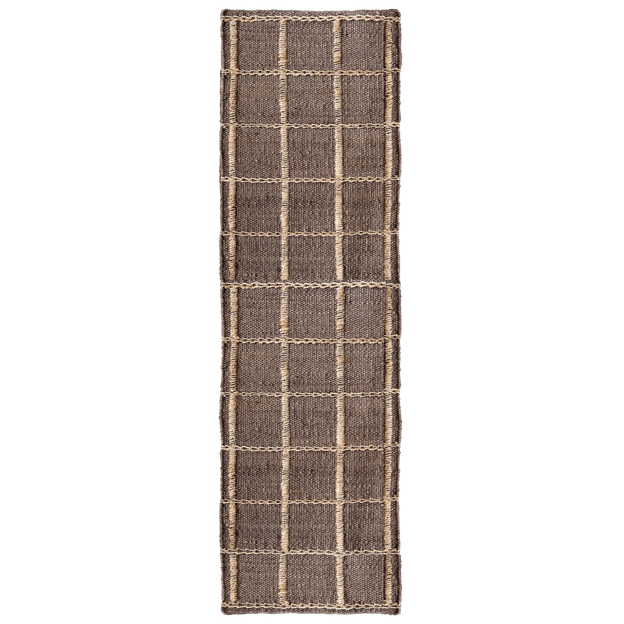 Layered - Strata Braided Jute Brown 75 x 240 - Jute- och sisalmattor