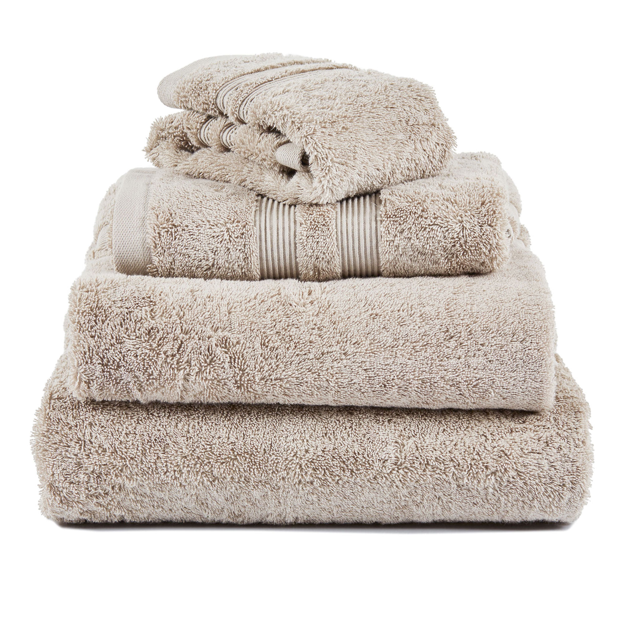 Mille Notti - Fontana Towel Organic Light brown 70x140 - Handdukar och badlakan - Brun | Textilier - Badrumstextilier - Handdukar Och Badlakan | Möbelexperten