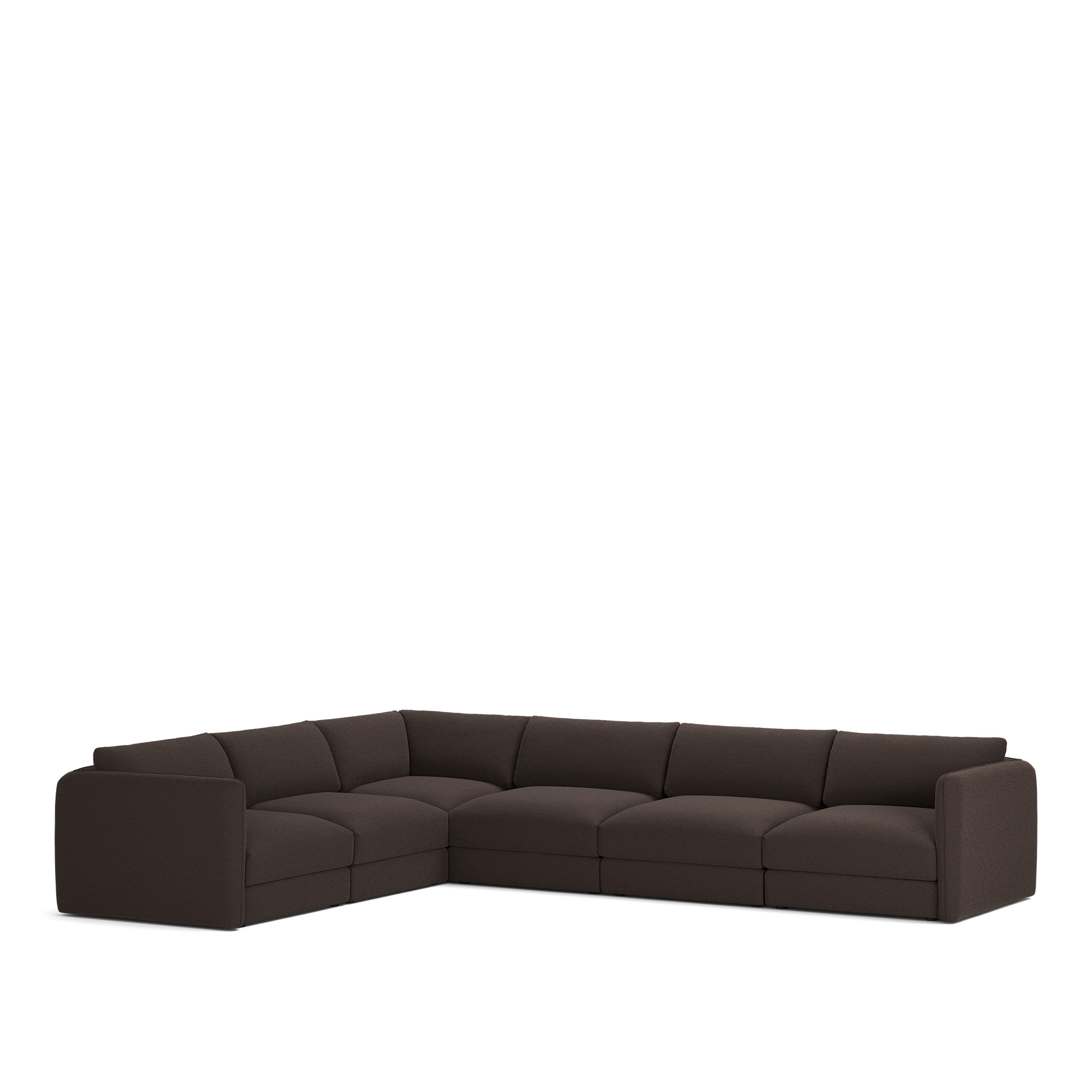 NOGA - Pavarotti 6-Seater Corner, Removable Cover, Cushion Variant 03, Lario 120 - Soffor - Svart