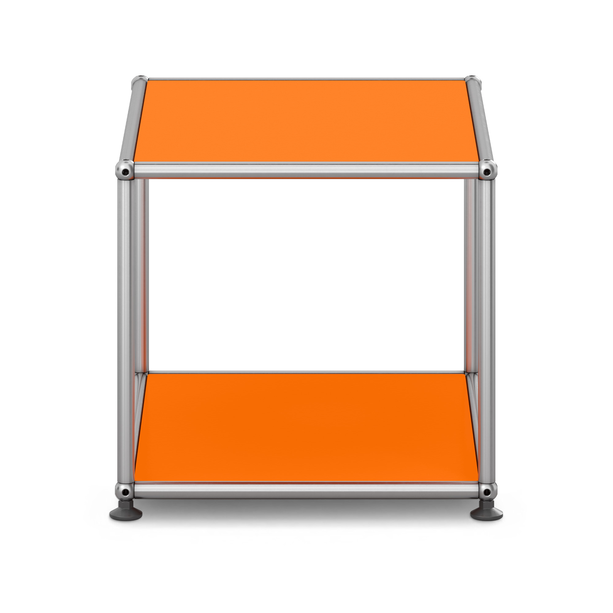 USM - USM Haller M21 26 Pure Orange - Sidobord - Fritz Haller & Paul Schärer - Orange - Metall | Möbler - Bord - Sidobord | Möbelexperten