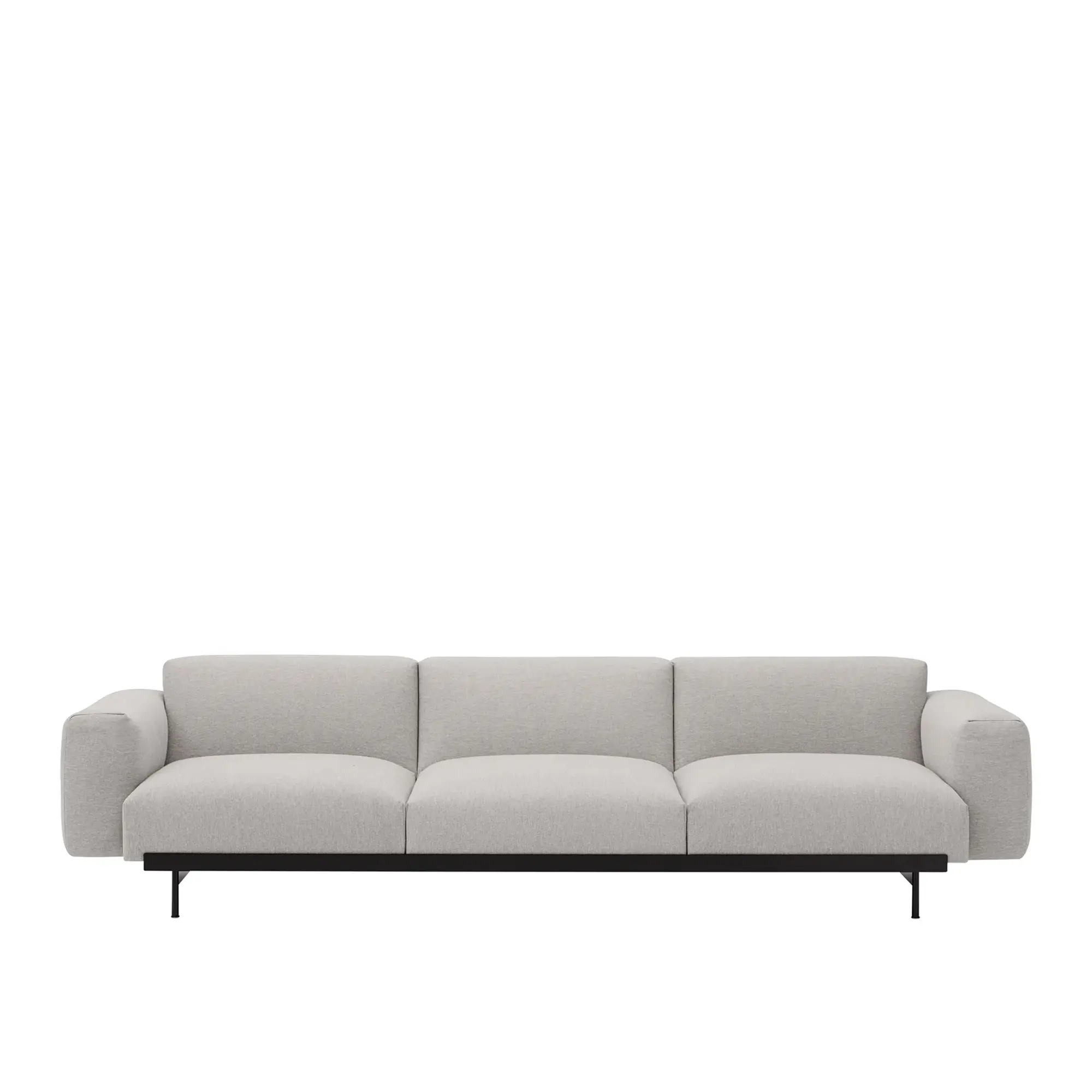 In Situ Modular Sofa 3 Seater Configuration 1 - Clay 12/Black