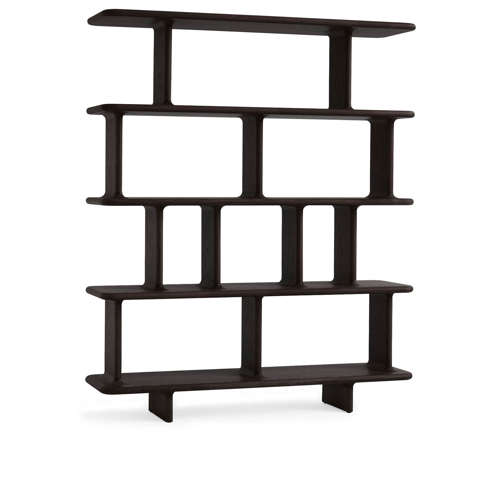 &Tradition - Archivo Shelving JH45 W140 D38 H168 cm Dark stained oak - Hyllor & Hyllsystem - Jaime Hayon - Brun - Tr&auml;