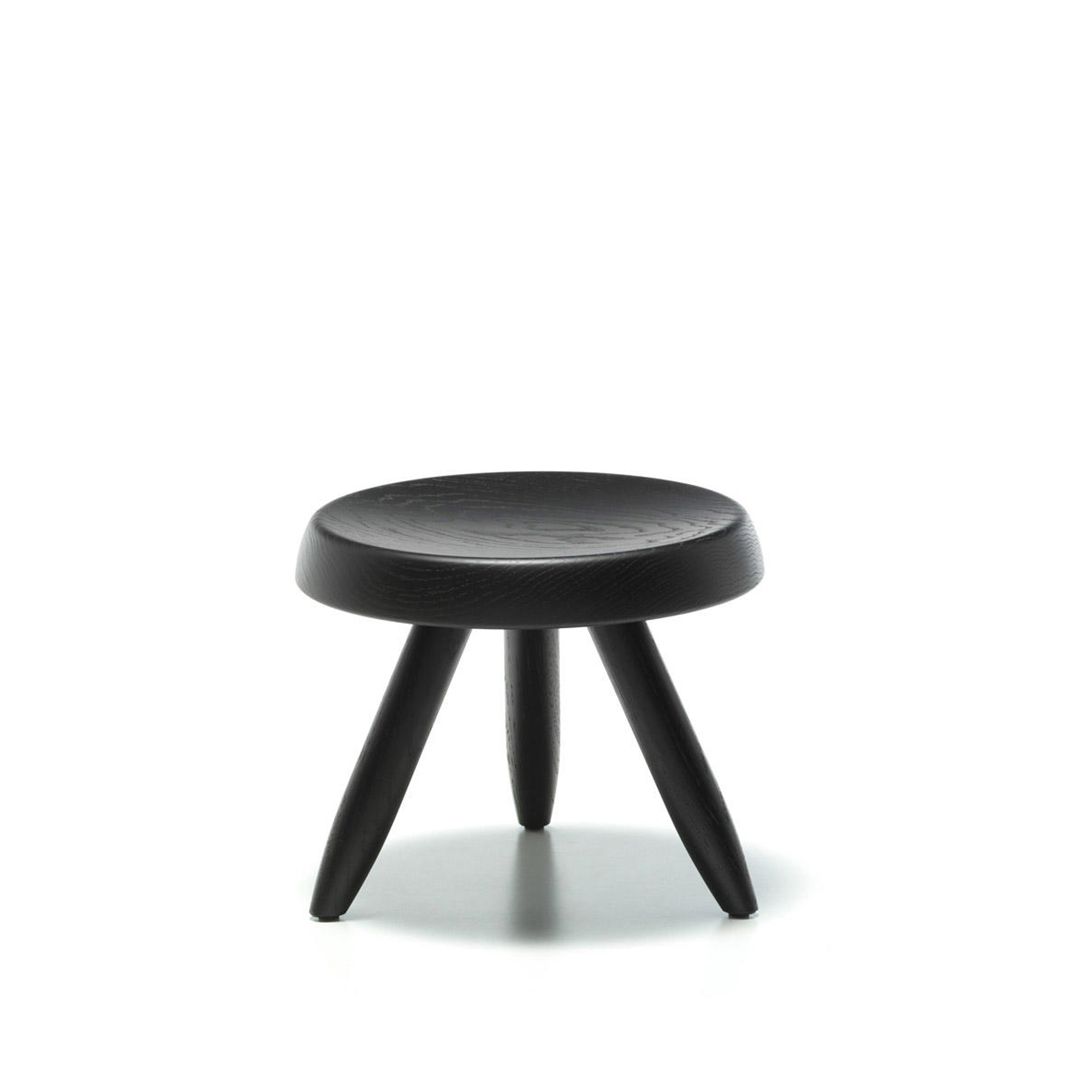 Cassina - Tabouret Berger / Black Stained Oak - Sittpallar - designer_charlotte_perriand - Svart - Trä