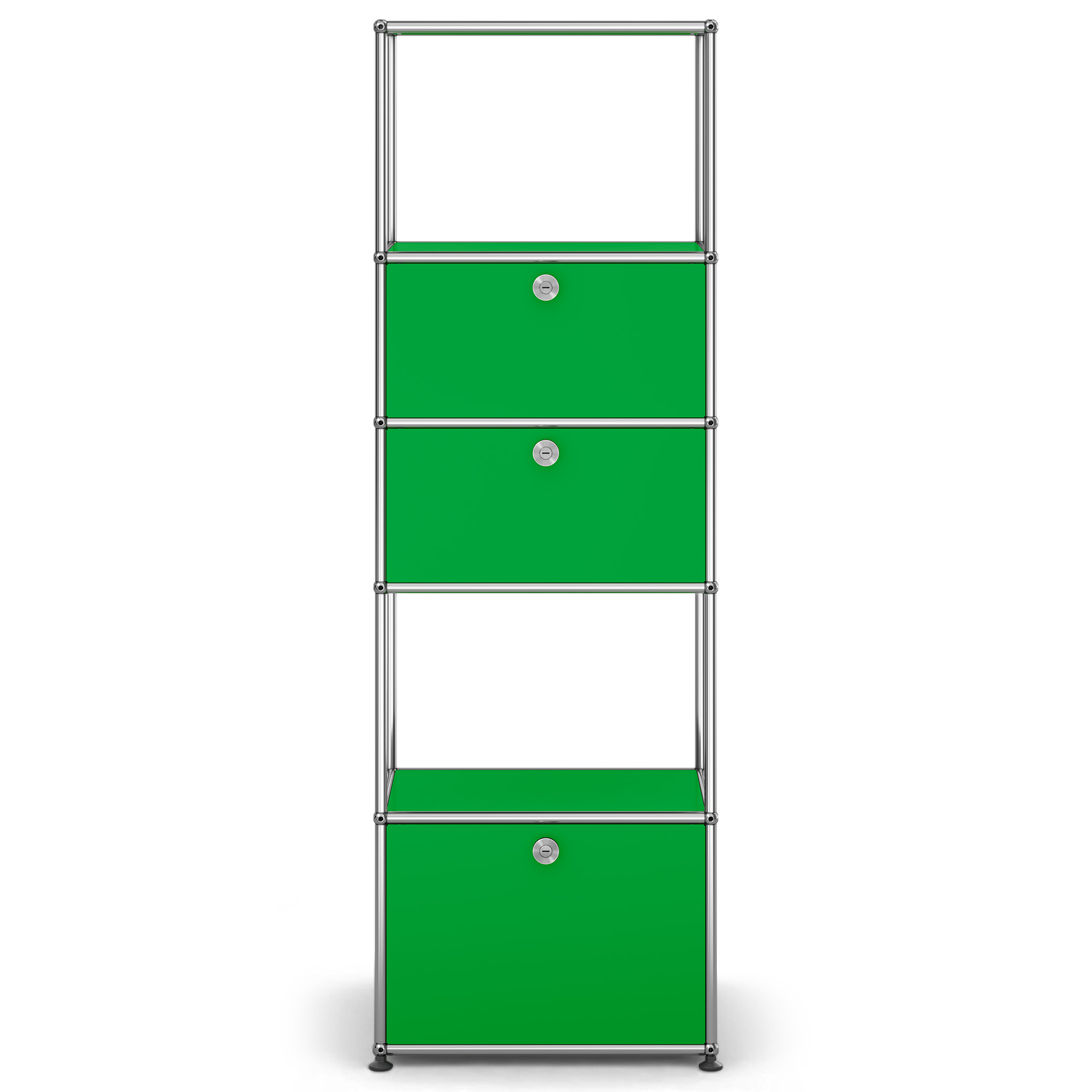 USM - USM Haller Shelf M52 USM Green - Skåp och vitrinskåp - Fritz Haller & Paul Schärer - Grön - Metall | Möbler - Förvaring Och Hyllor - Skåp Och Vitrinskåp | Möbelexperten