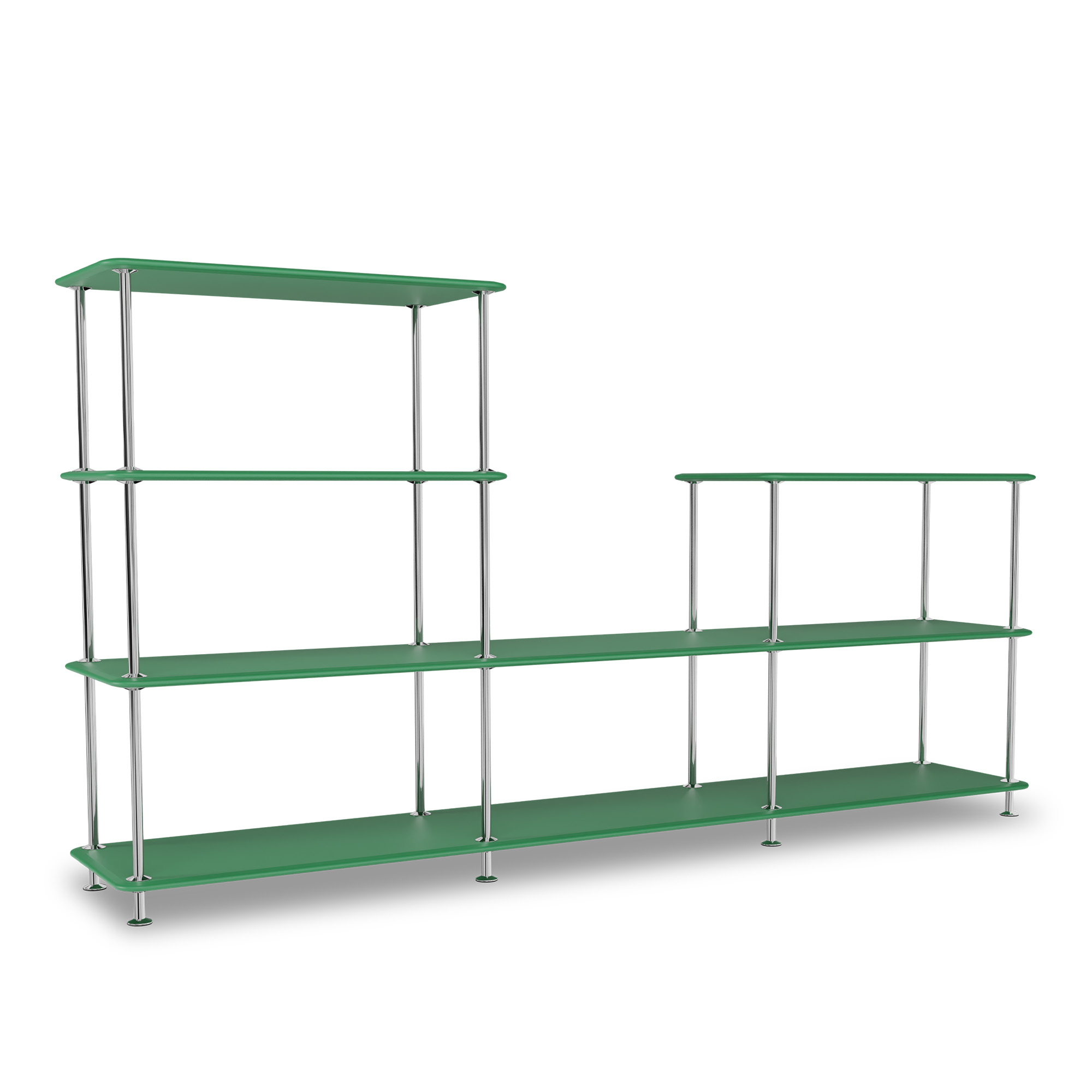 Montana - Montana Free 312000 232-Parsleystructure 44C-Chrome - Hyllor & Hyllsystem - Jakob Wagner - Gr&ouml;n - Metall/Tr&auml;