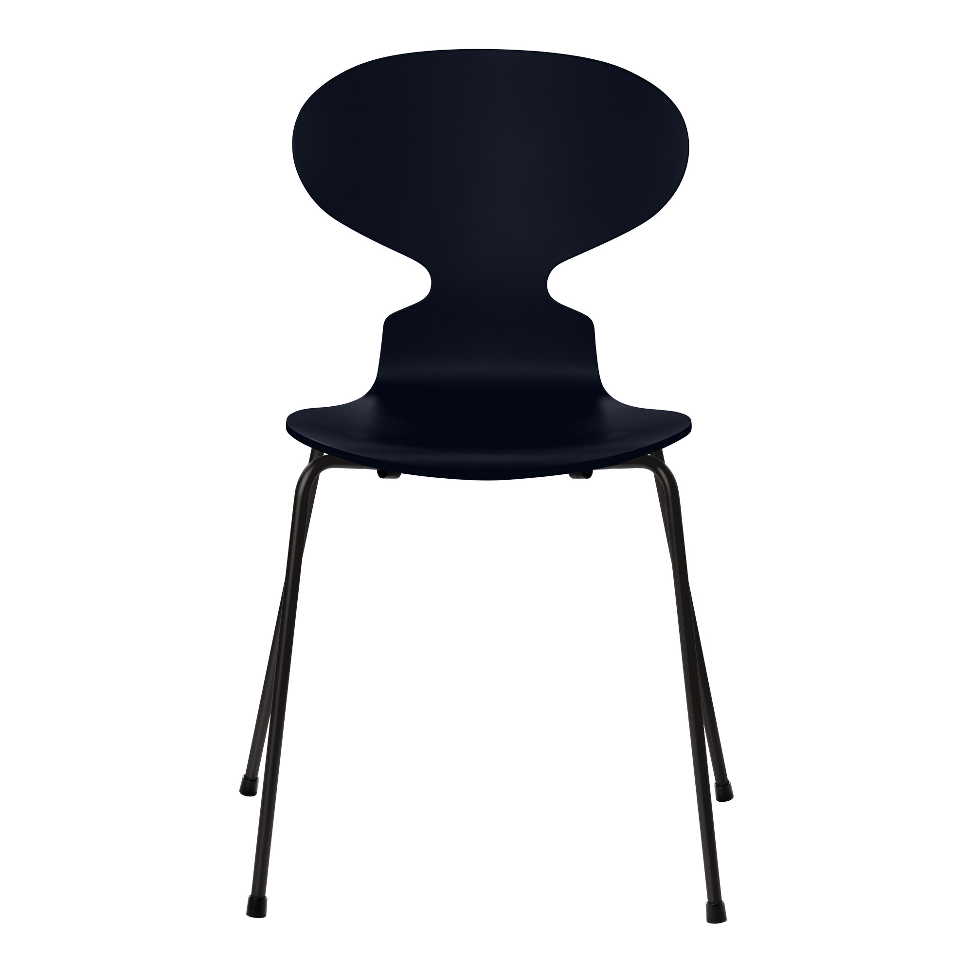 Fritz Hansen - Myran 3101 Midnight Blue Lackad/Black - Matstolar - designer_arne_jacobsen - Blå - Metall/Trä