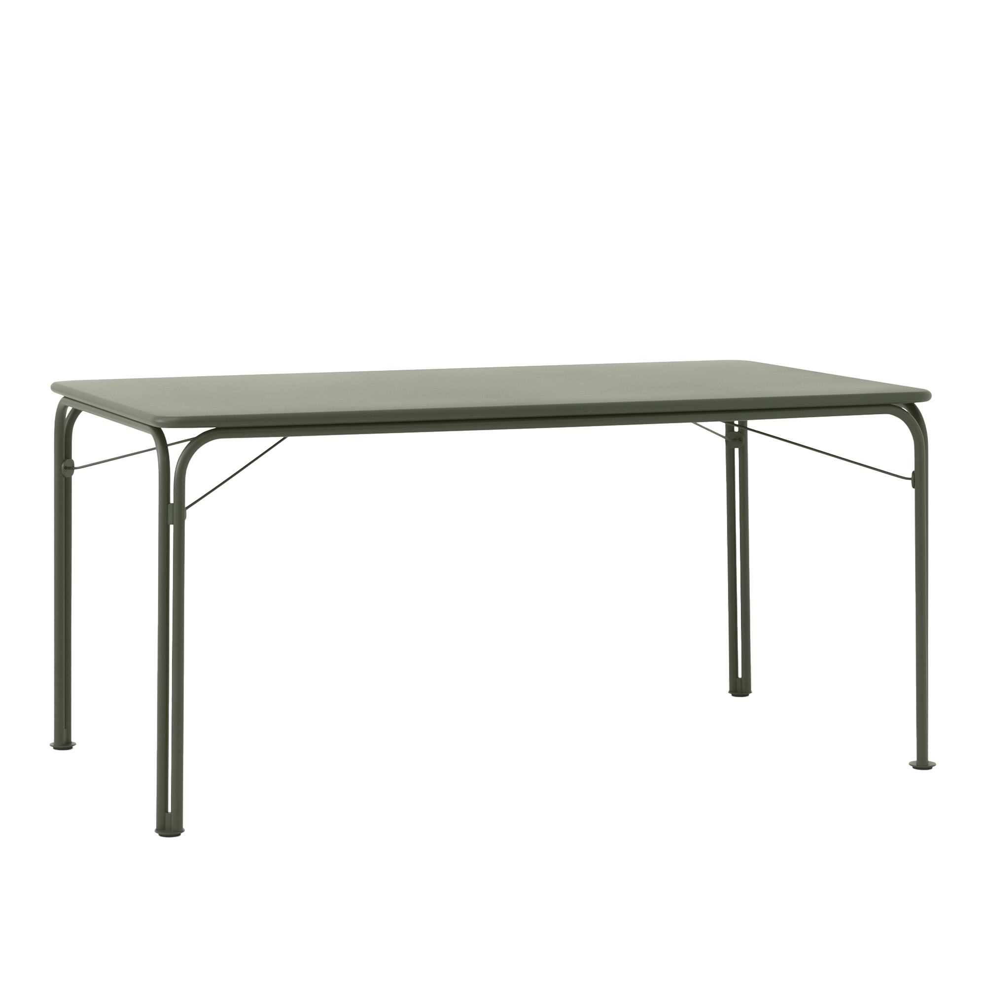 &tradition - thorvald outdoor dining table sc113 l160 bronze green - matbord utomhus - space copenhagen - metall