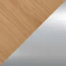Chrome/Lacquered Oak