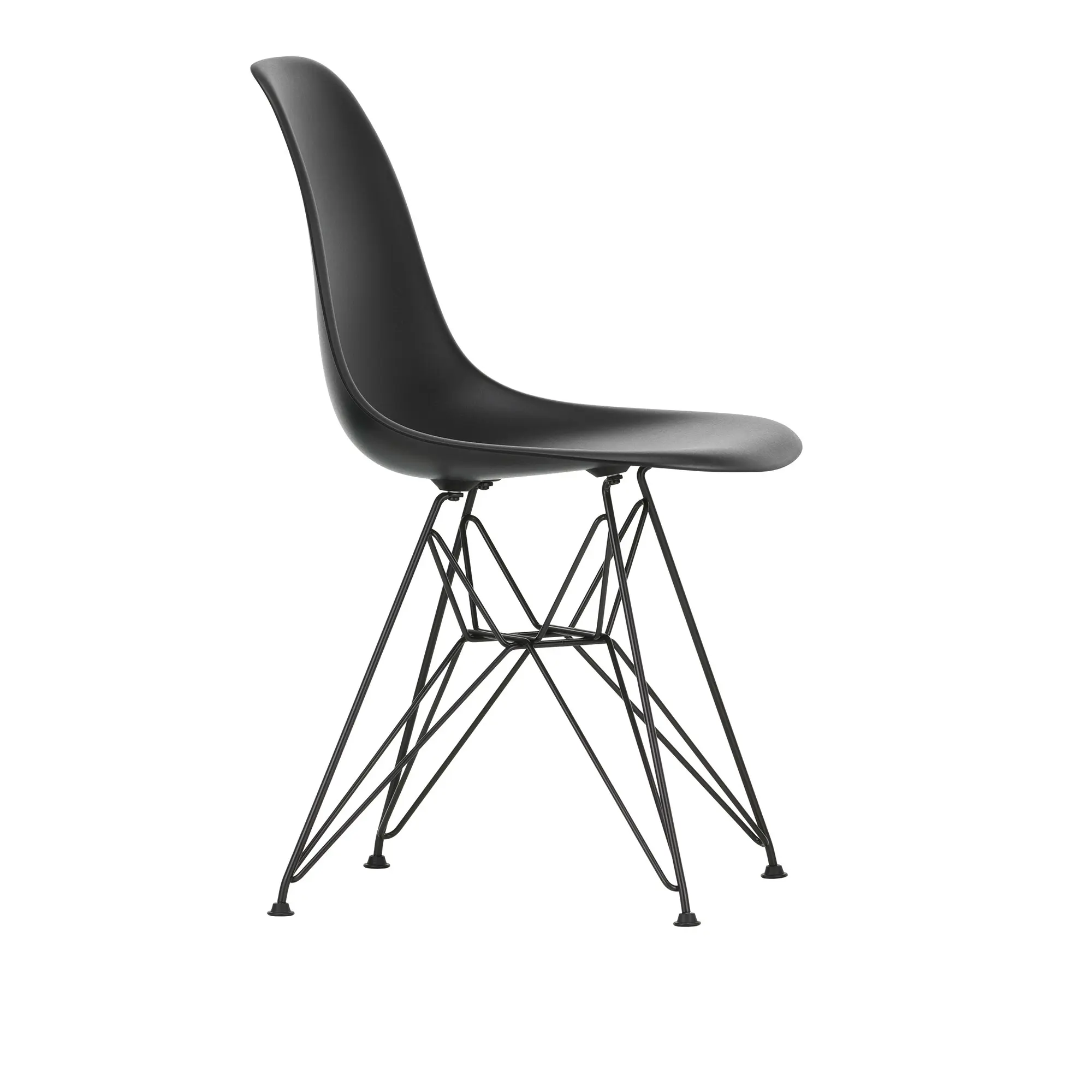 Eames RE Plastic Chair DSR stol Basic Dark