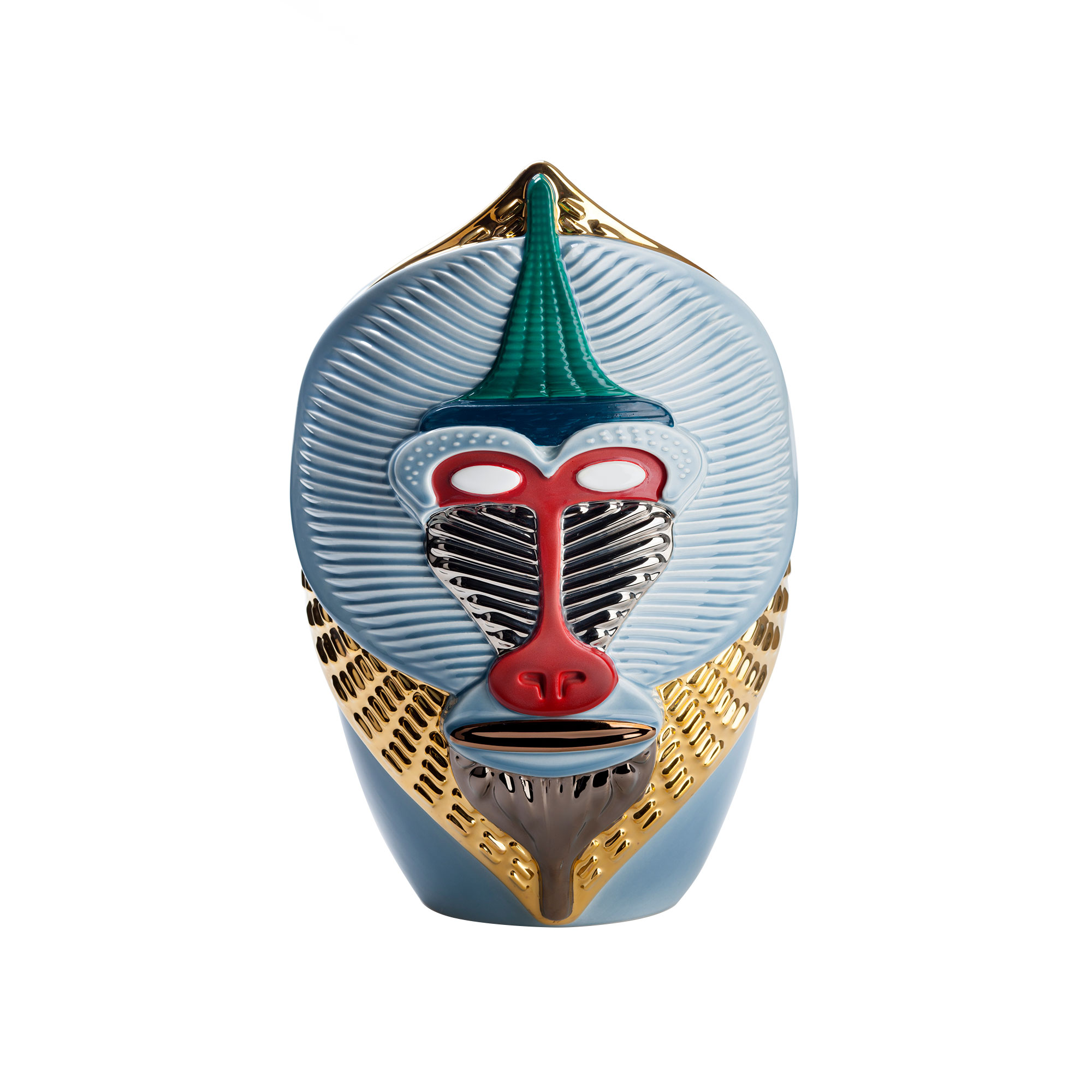 Bosa - Primates Mandrillus Vas - Glossy Sugar Paper/Fire Red - Krukor & vaser - designer_elena_salmistraro - Flerfärgad