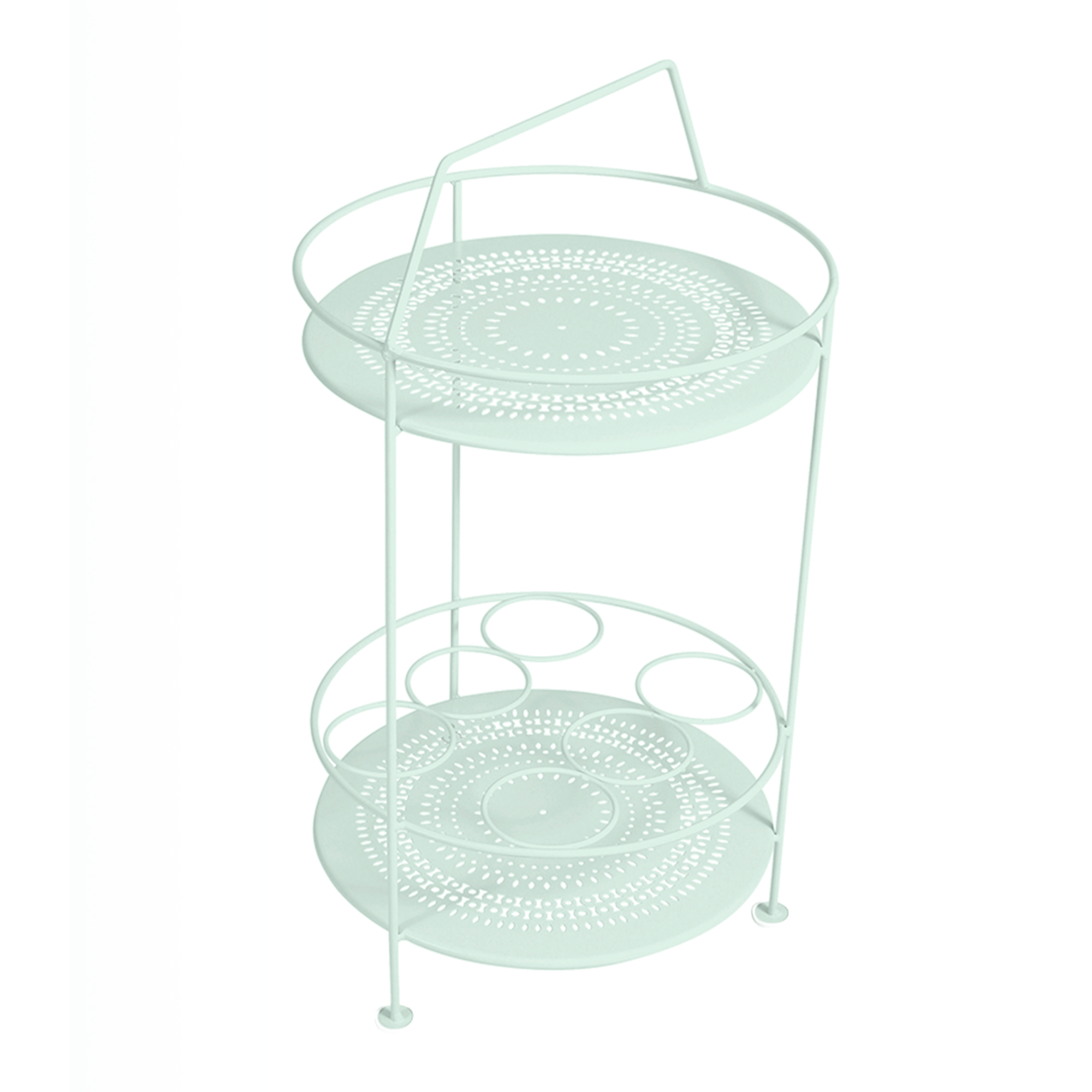 Fermob - Montmartre Portable Bar Ice Mint A7 - Småbord & Sidobord utomhus - Blå - Metall