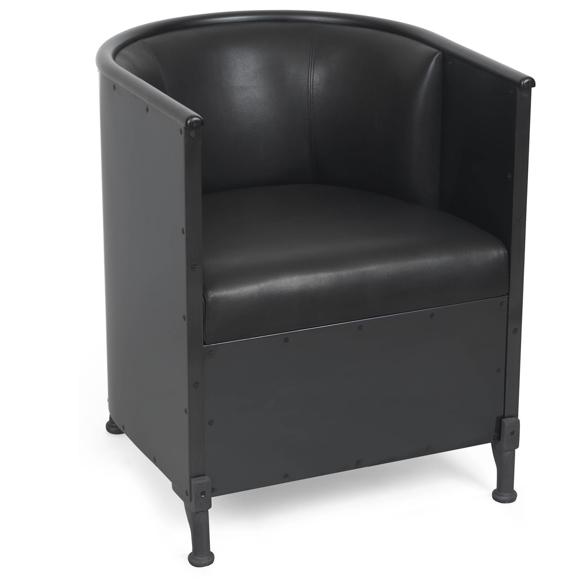 Källemo - Theselius Noir Fåtölj - Fåtöljer - Mats Theselius - Svart - Läder/Metall | Möbler - Fåtöljer Och Puffar - Fåtöljer | Möbelexperten