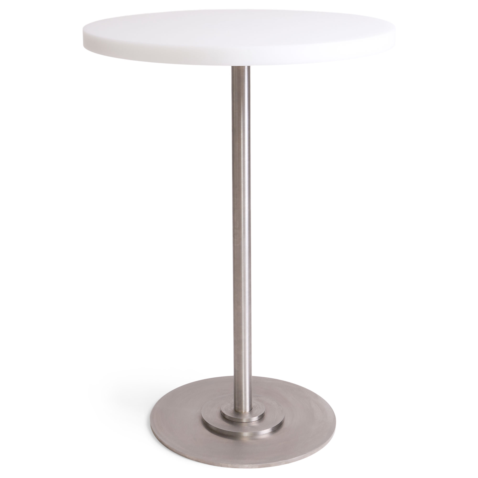 Frama - Table 57 matbord 55 cm rostfritt stål / white - Matbord - Per Holland Bastrup - Vit - Metall | Möbler - Bord - Matbord | Möbelexperten