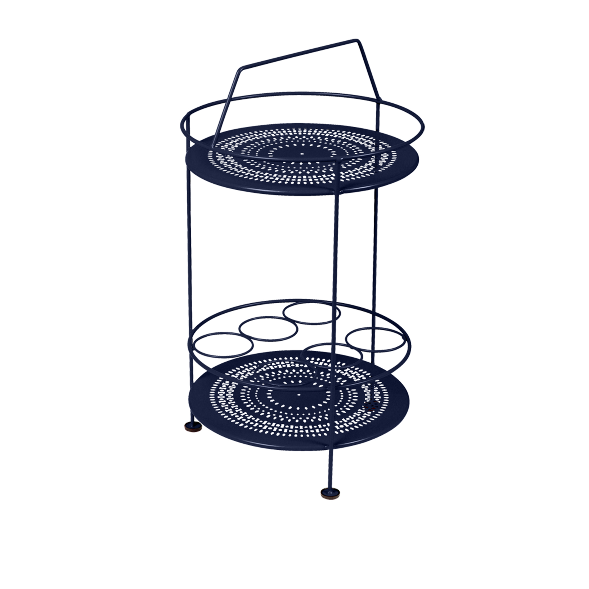 Fermob - Montmartre Portable Bar, Deep Blue - Småbord & Sidobord utomhus - Blå - Metall