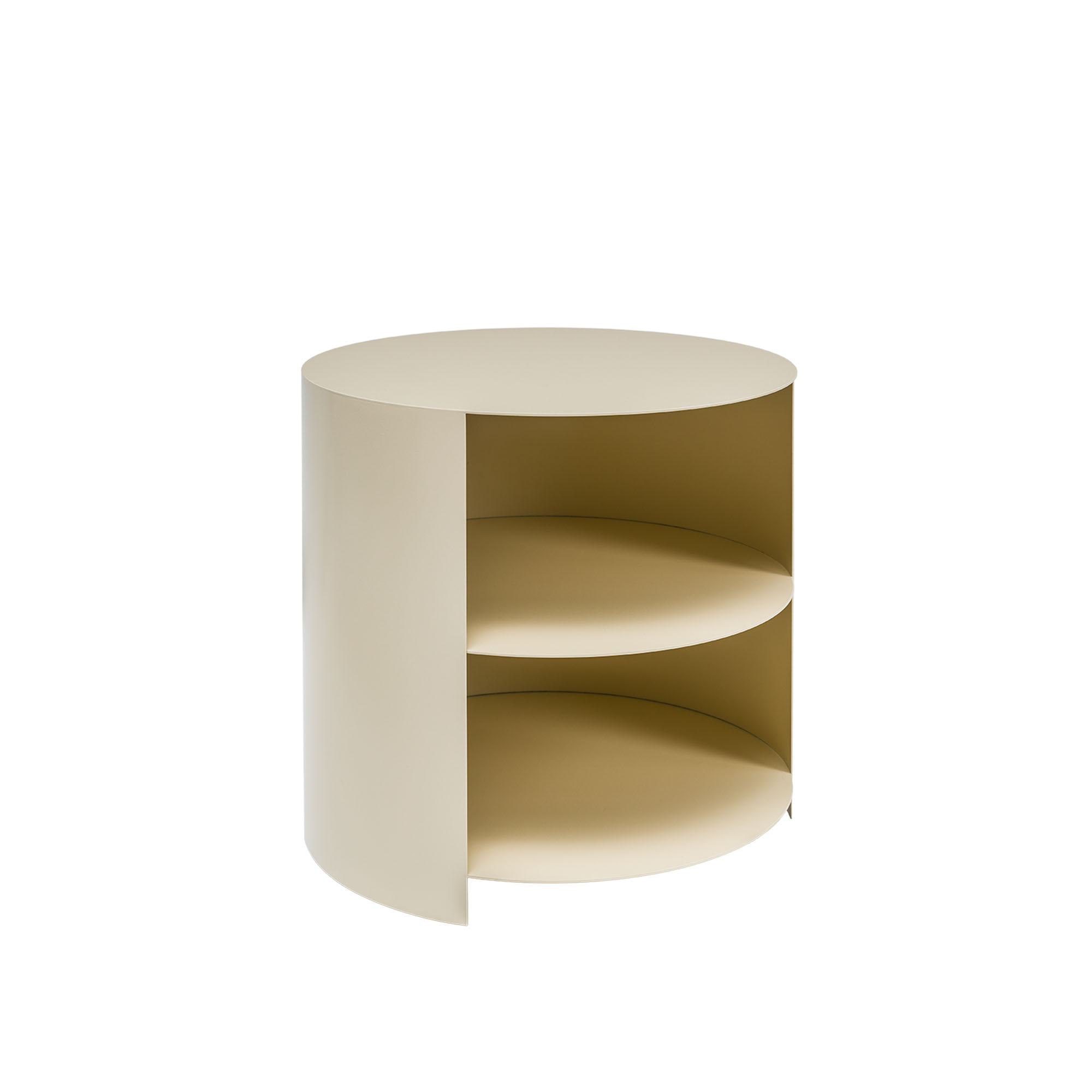 HEM - Hide Side Table - Light Ivory - Småbord & sidobord - Karoline Fesser - Beige - Metall