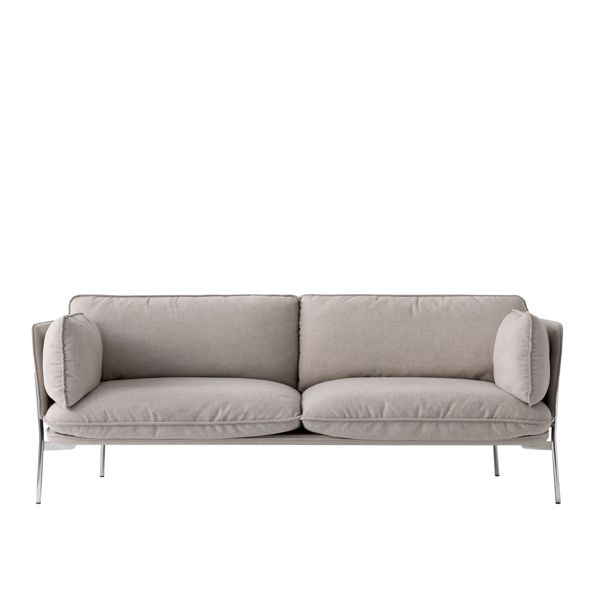 &Tradition - Cloud LN3.2 - Chrome - Fabric cat.1 - Canvas 2 224 - Soffor - Luca Nichetto