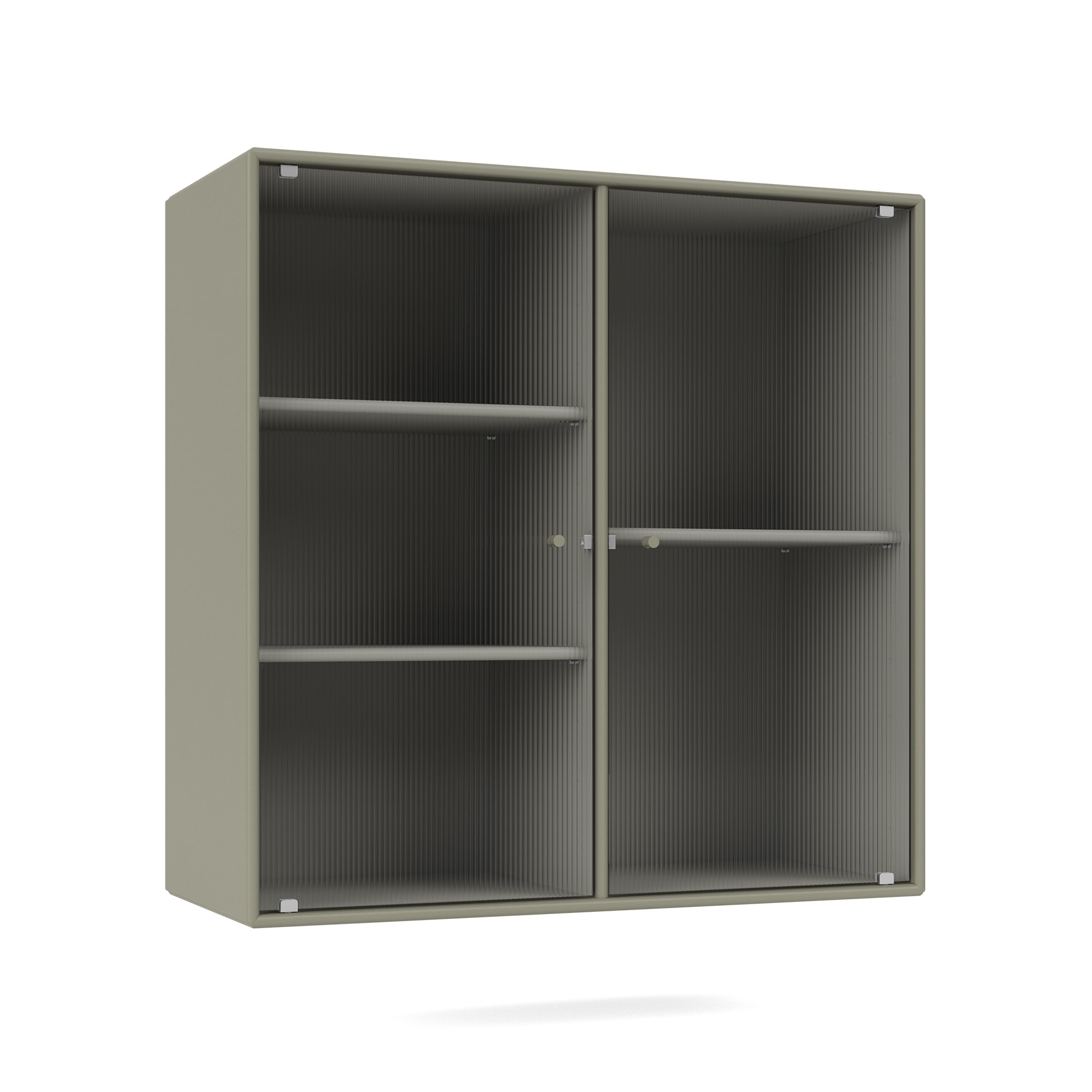 montana - ripple ii – vitrine cabinet 144-fennel 04 suspension rails - skåp och vitrinskåp - peter j. lassen - grön - trä