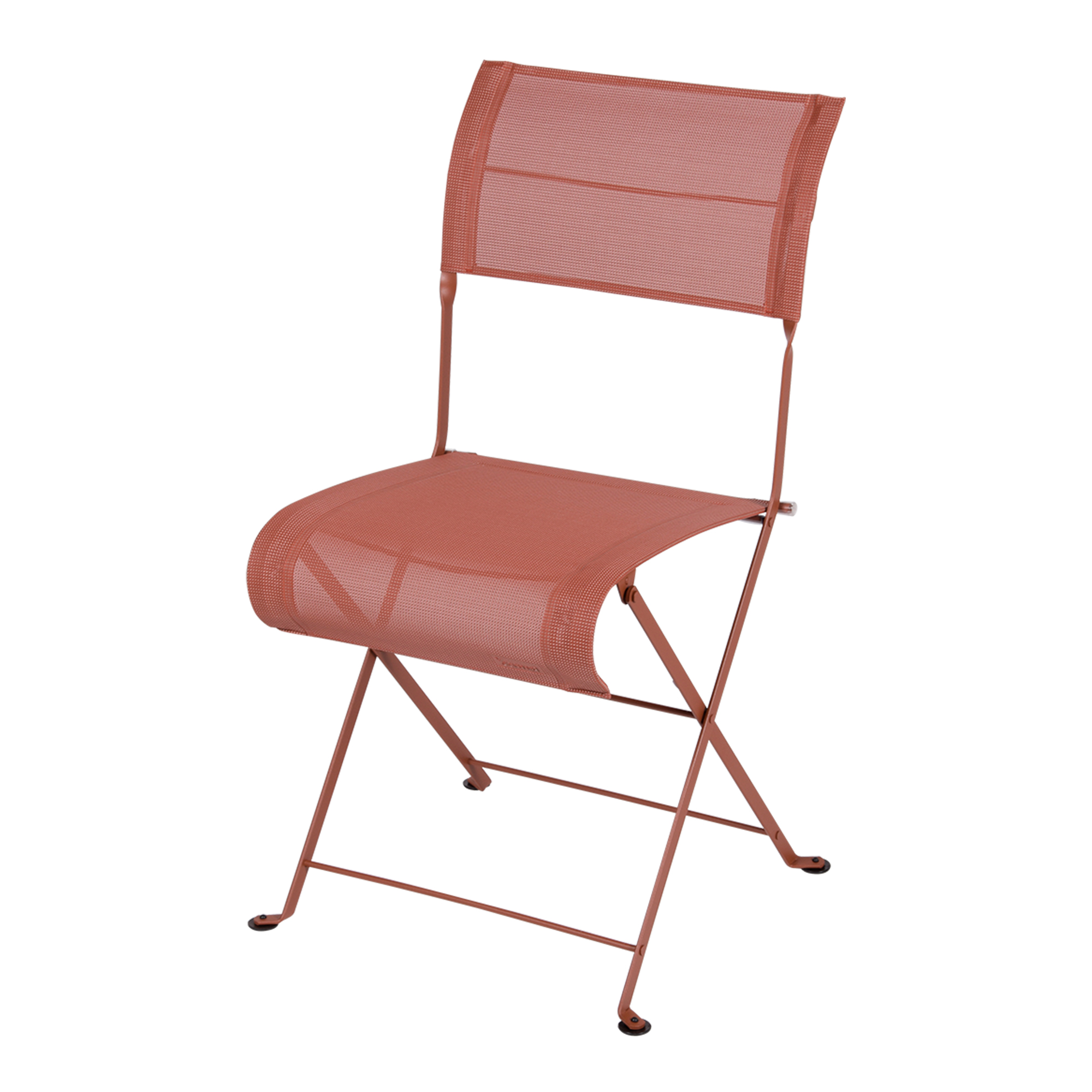 Fermob - Dune Premium Chair Stereo Red Ochre 20 - Matstolar utomhus - Pascal Mourgue - Röd - Metall/Plast
