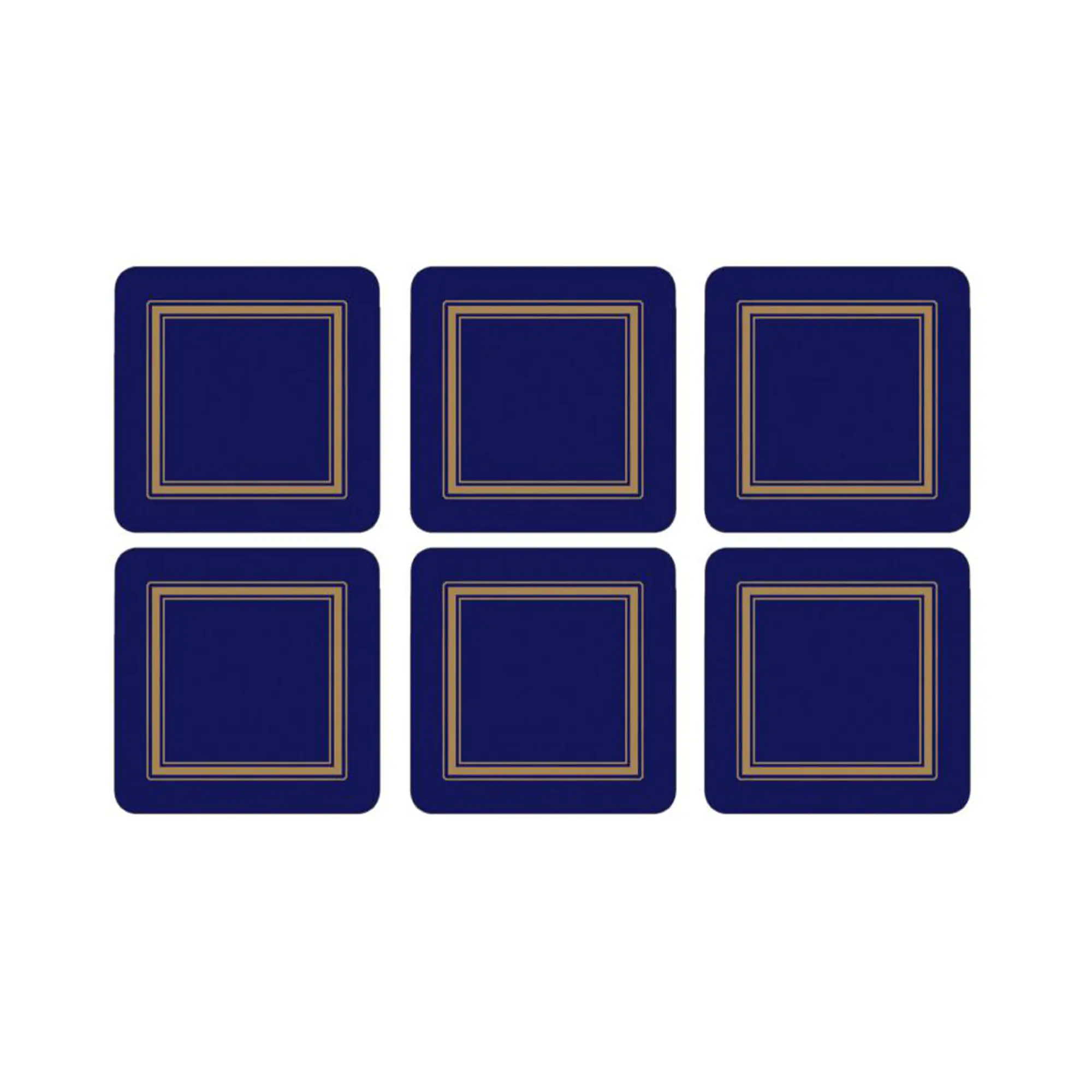Classic Midnight glasunderlägg 6-pack