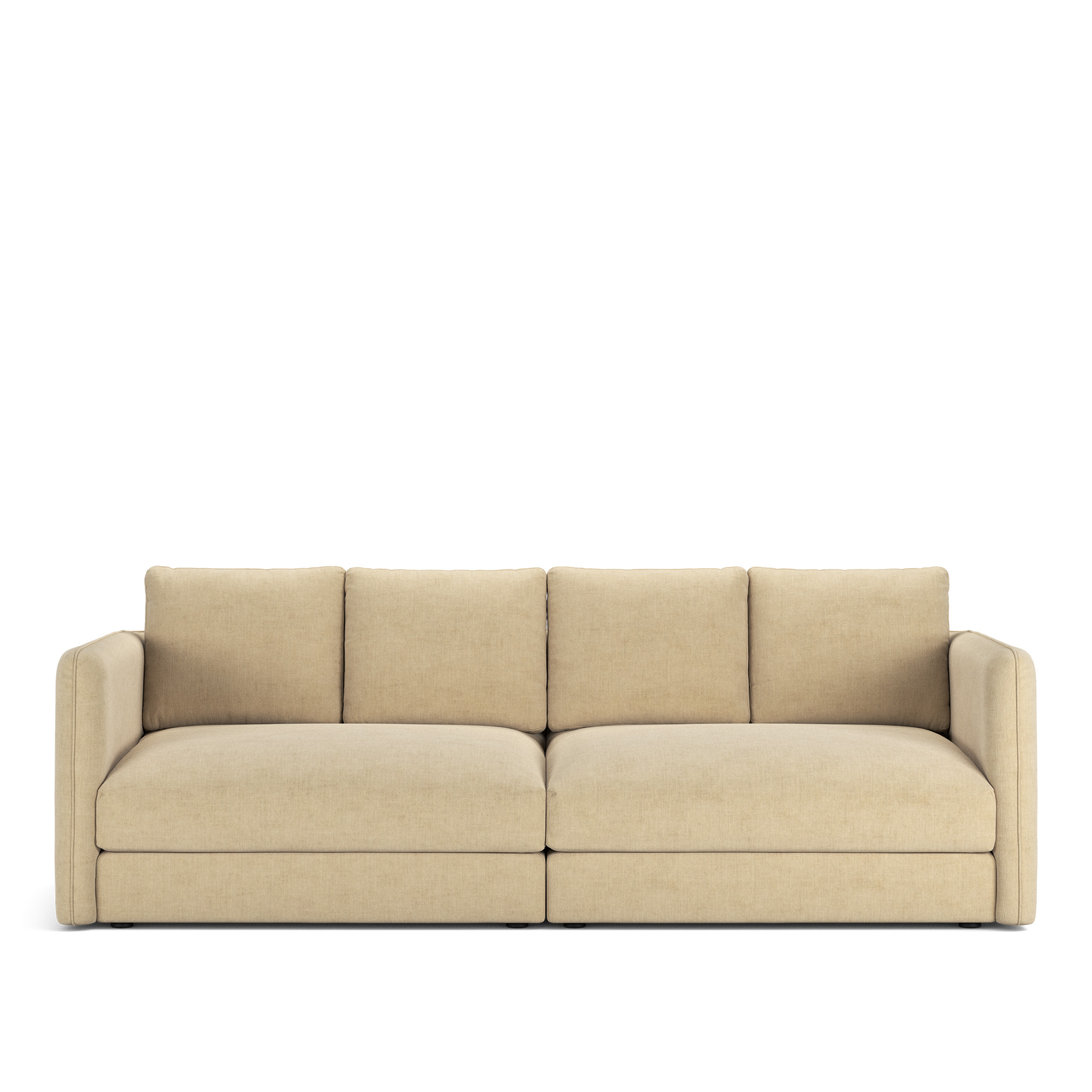 NOGA - Pavarotti 2.5-Seater, Fixed Cover, Cushion Variant 02, Sienna Tonal 10 - Soffor - Beige