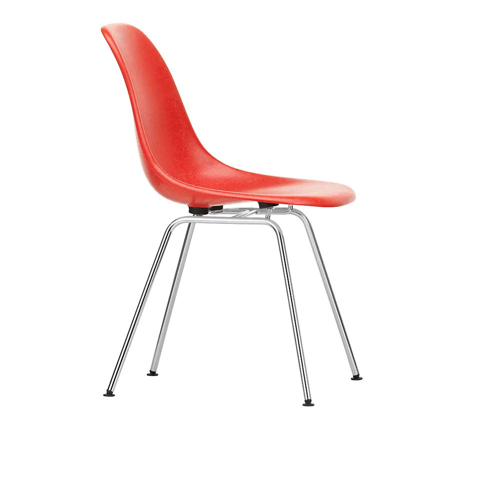 Eames Fiberglass Chair DSX stol Chrome
