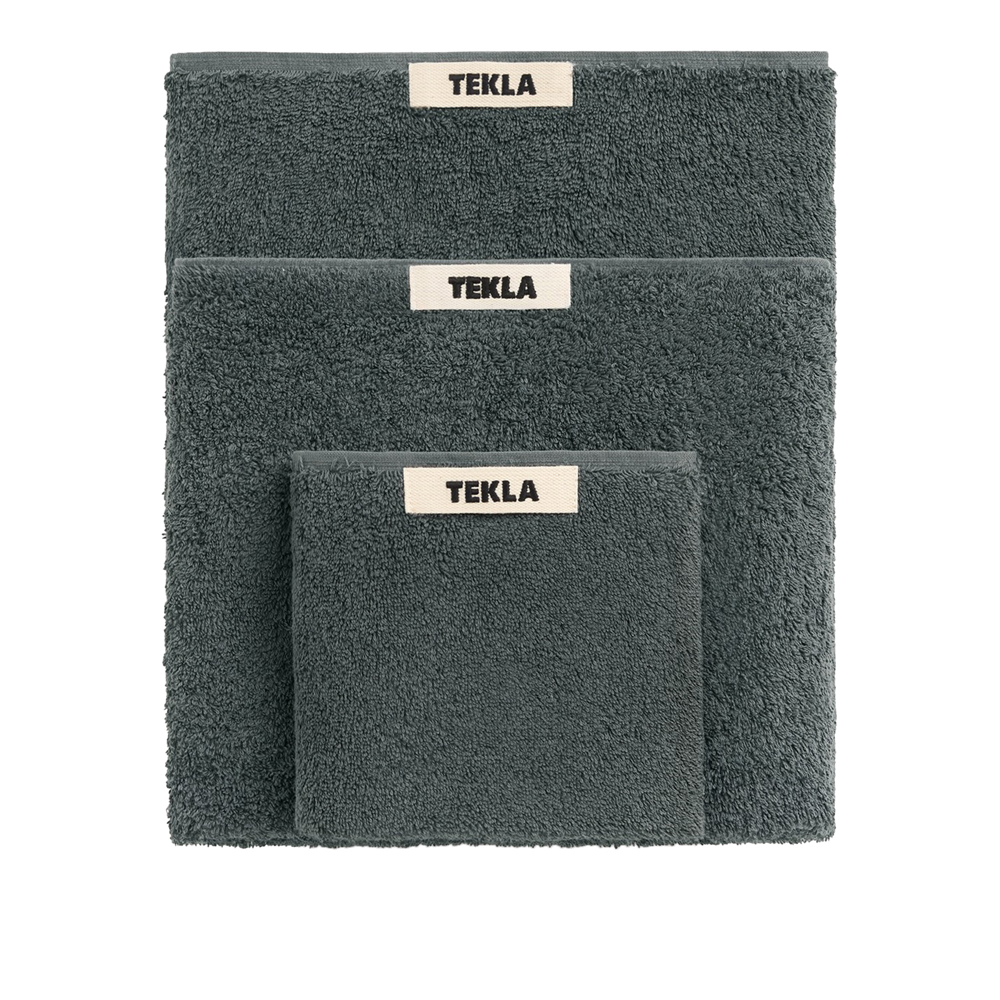 Tekla - Terry gästhandduk 30x50 cm charcoal grey - Handdukar och badlakan - Grå | Textilier - Badrumstextilier - Handdukar Och Badlakan | Möbelexperten
