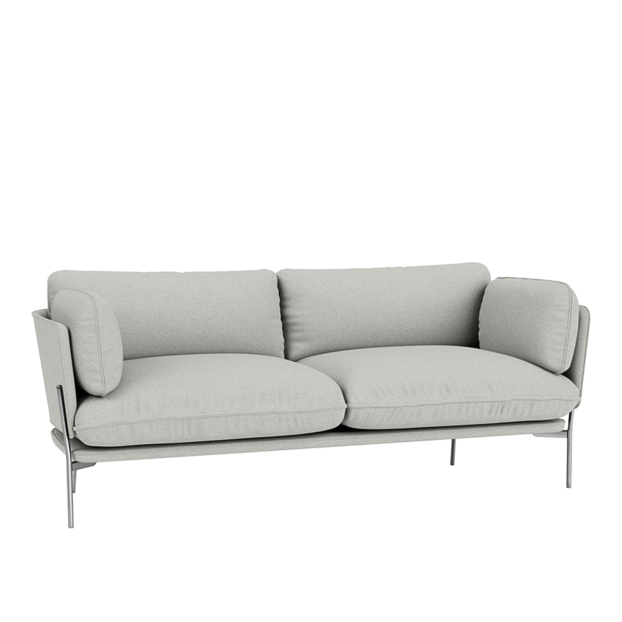 &Tradition - Cloud LN3.2 - Chrome - Fabric cat.2 - Divina Melange 3 120 - Soffor - Luca Nichetto