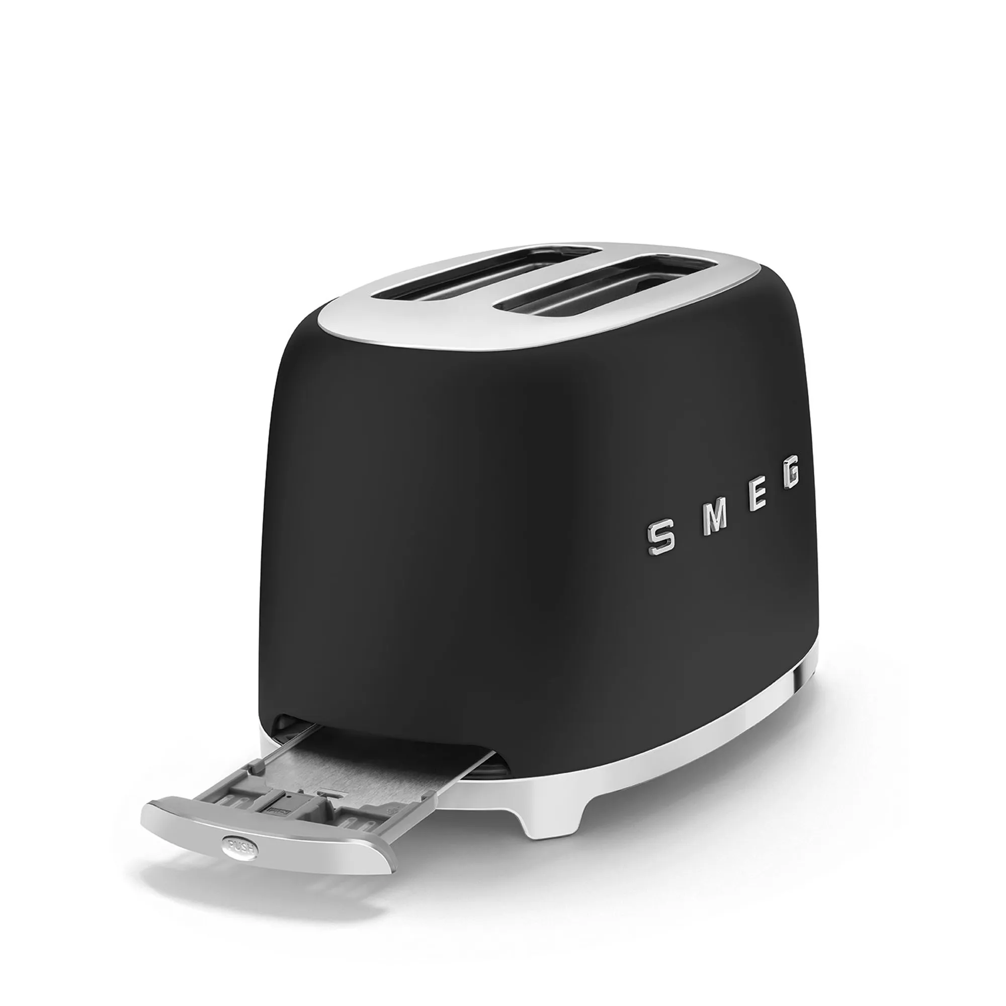 Smeg 2 Slice Toaster Matt Black