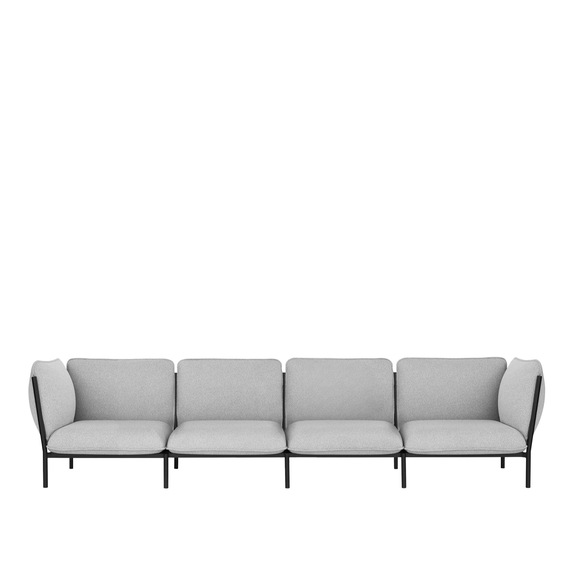 HEM - Kumo 4-seater Sofa with Armrests - Porcelain - Soffor - Anderssen & Voll - Grå - Metall/Syntetiskt/Skum/Ull