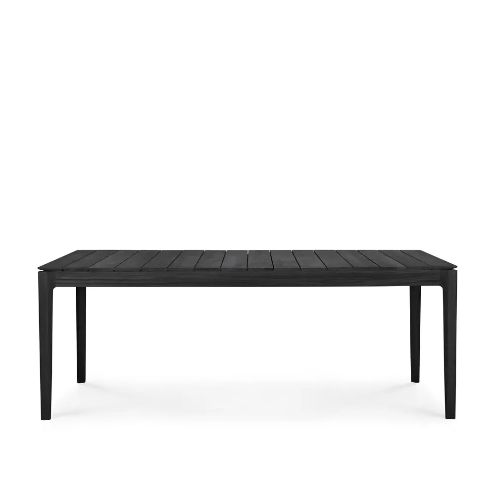 Bok Outdoor Dining Table Black Teak