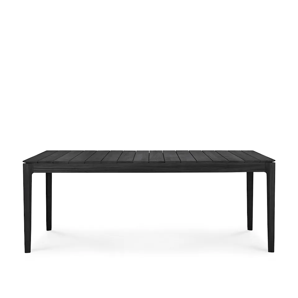 Bok Outdoor Dining Table Black Teak
