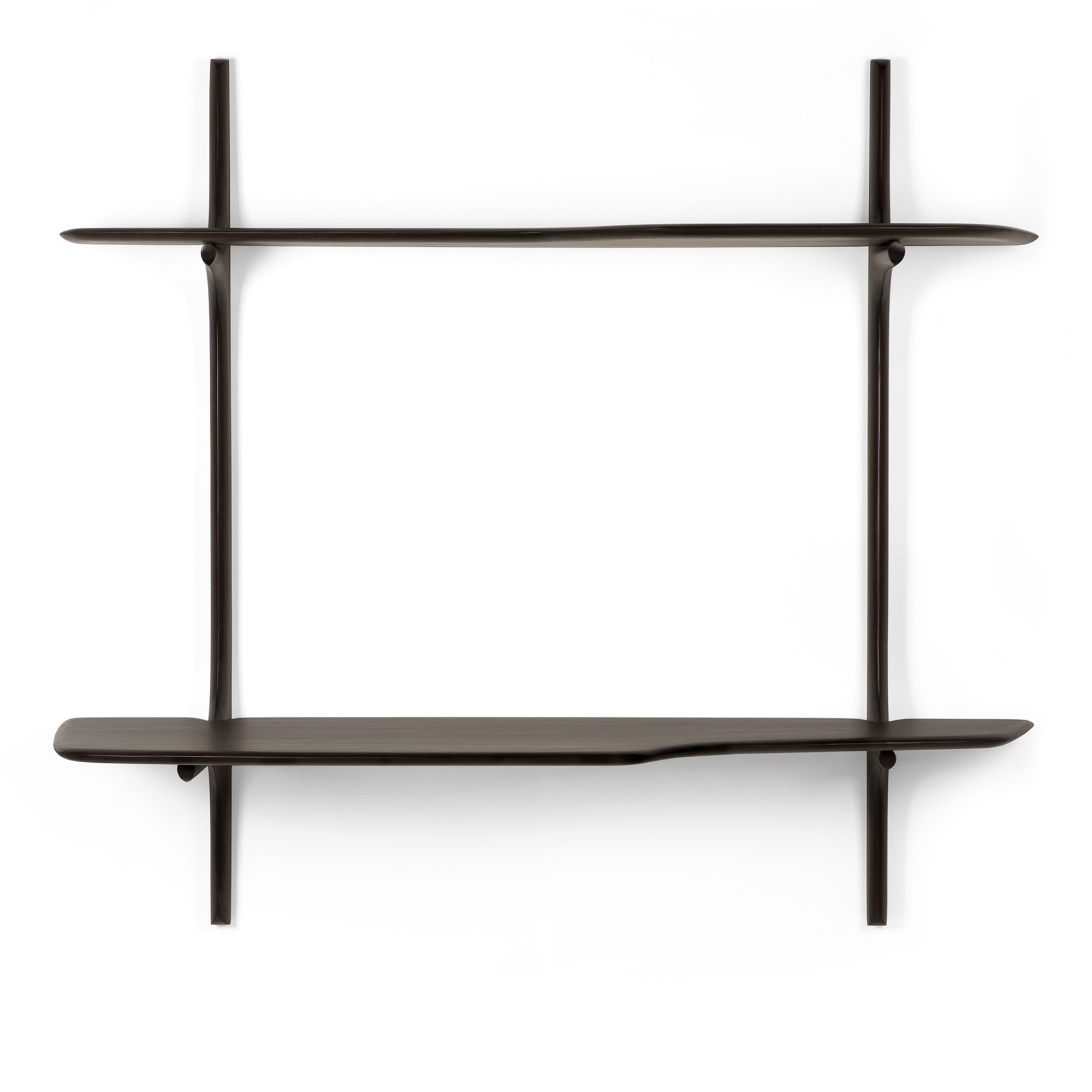 Ethnicraft - PI Wall Mounted Desk - Varnished Mahogany - Dark Brown 140/48/126 - Skrivbord - Brun - Trä | Möbler - Bord - Skrivbord | Möbelexperten
